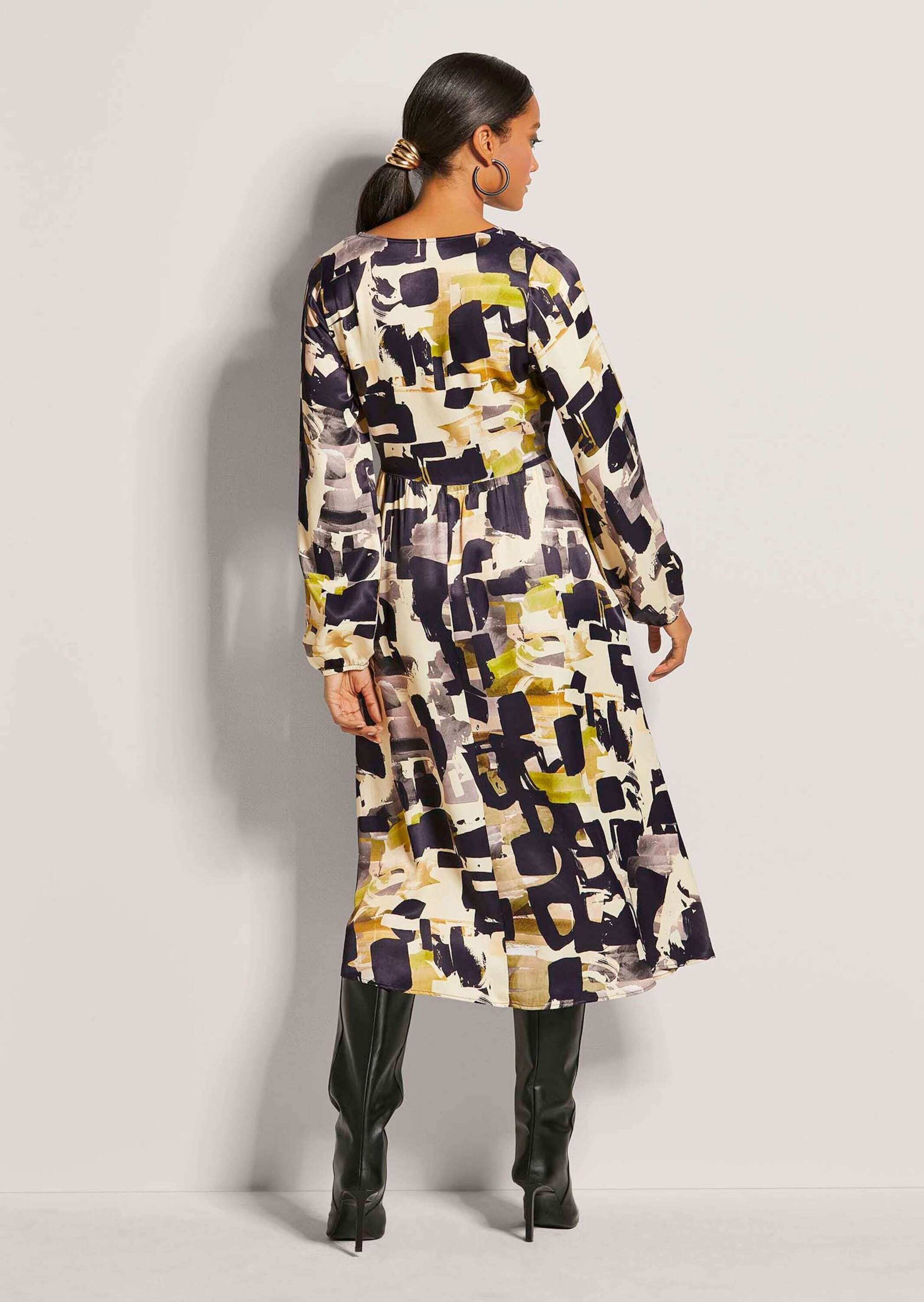MADELEINE Maxikleid Kleid mit Bindegürtel
