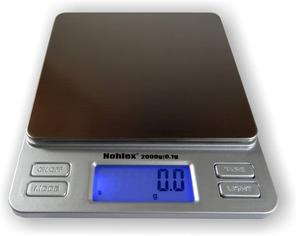 Küchenwaage NTP2K - Briefwaage/Küchenwaage/Feinwaage Wägebereich 2000g / 0.1g
