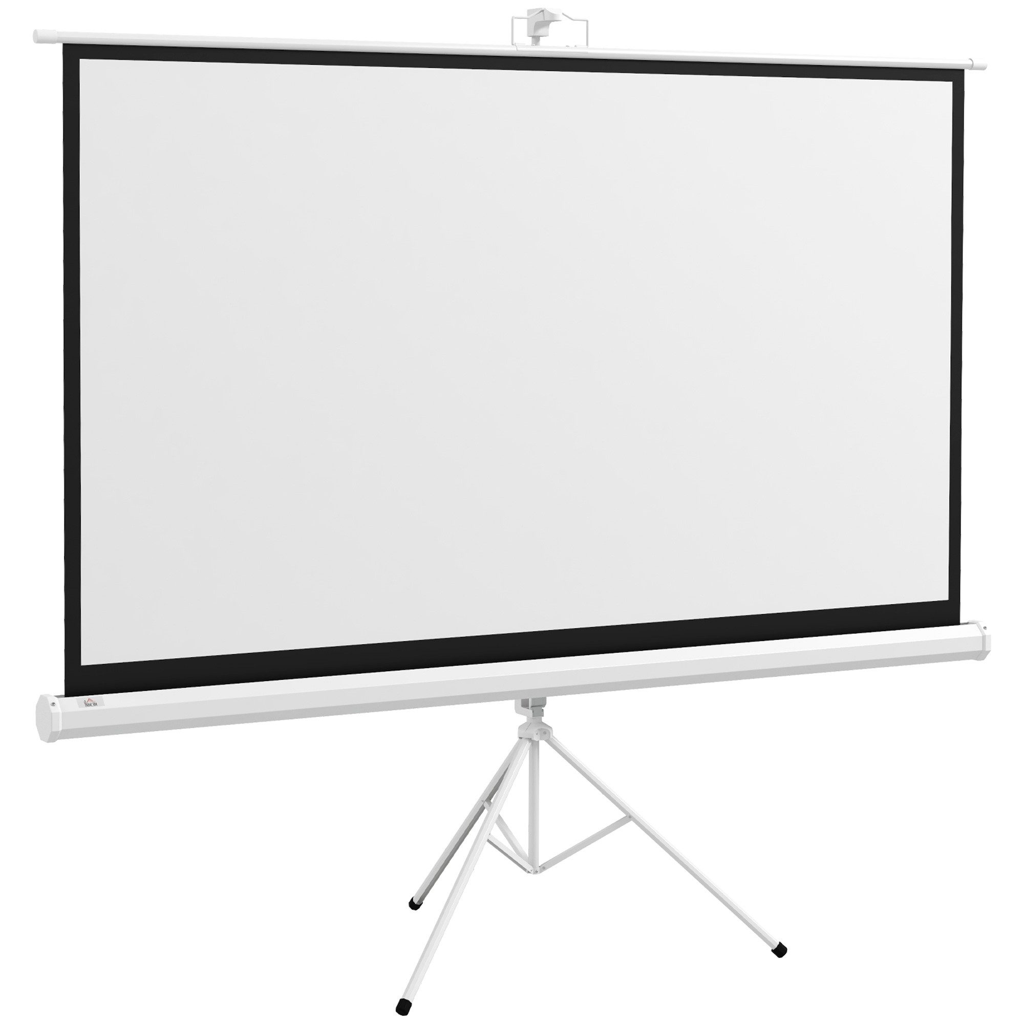Novzep Beamer-Deckenhalterung Beamer Leinwand mit Stativ 84 Zoll 16:9 HD 4K Rollo-Leinwand