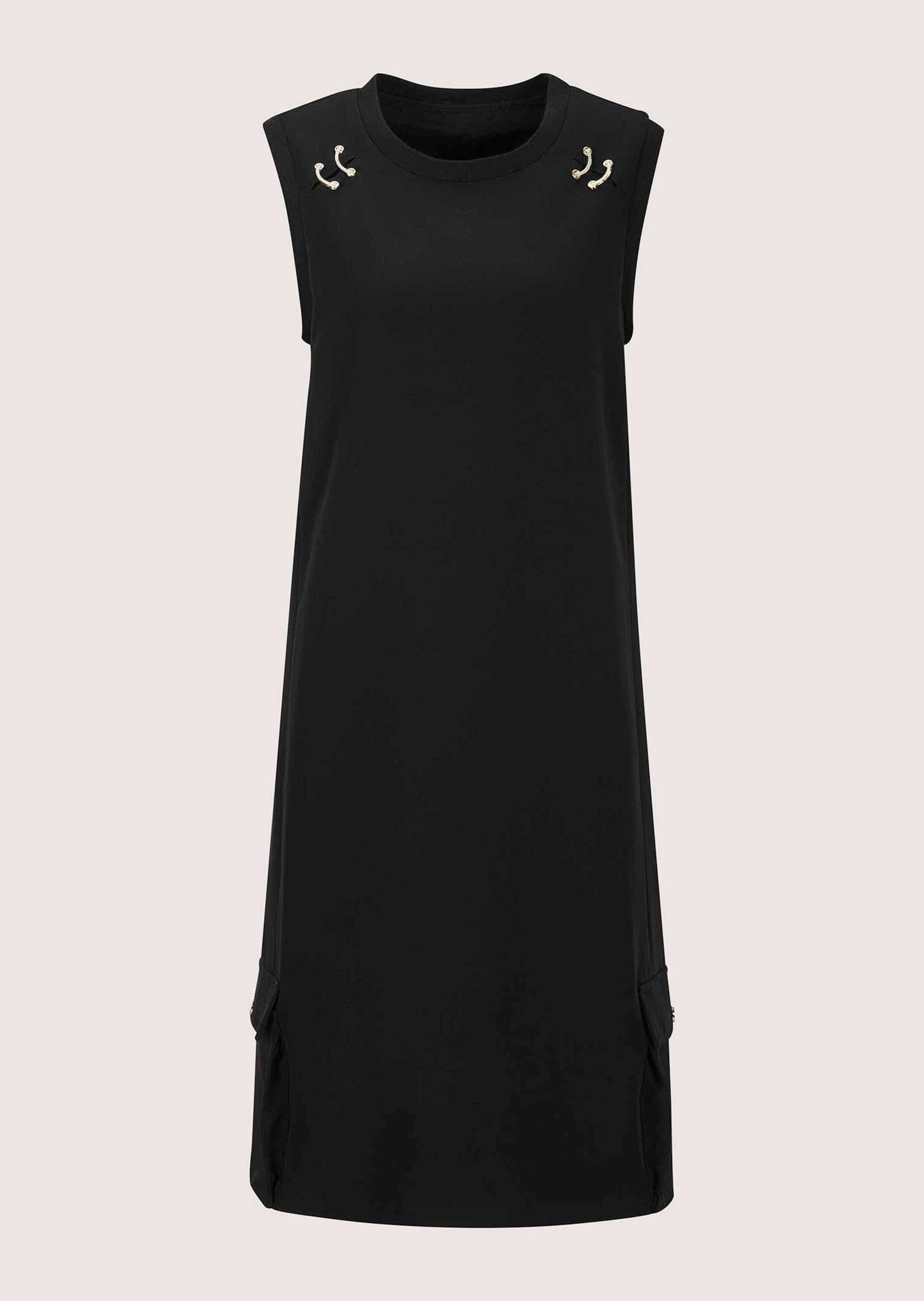 Midikleid Midikleid mit Schmuckelementen