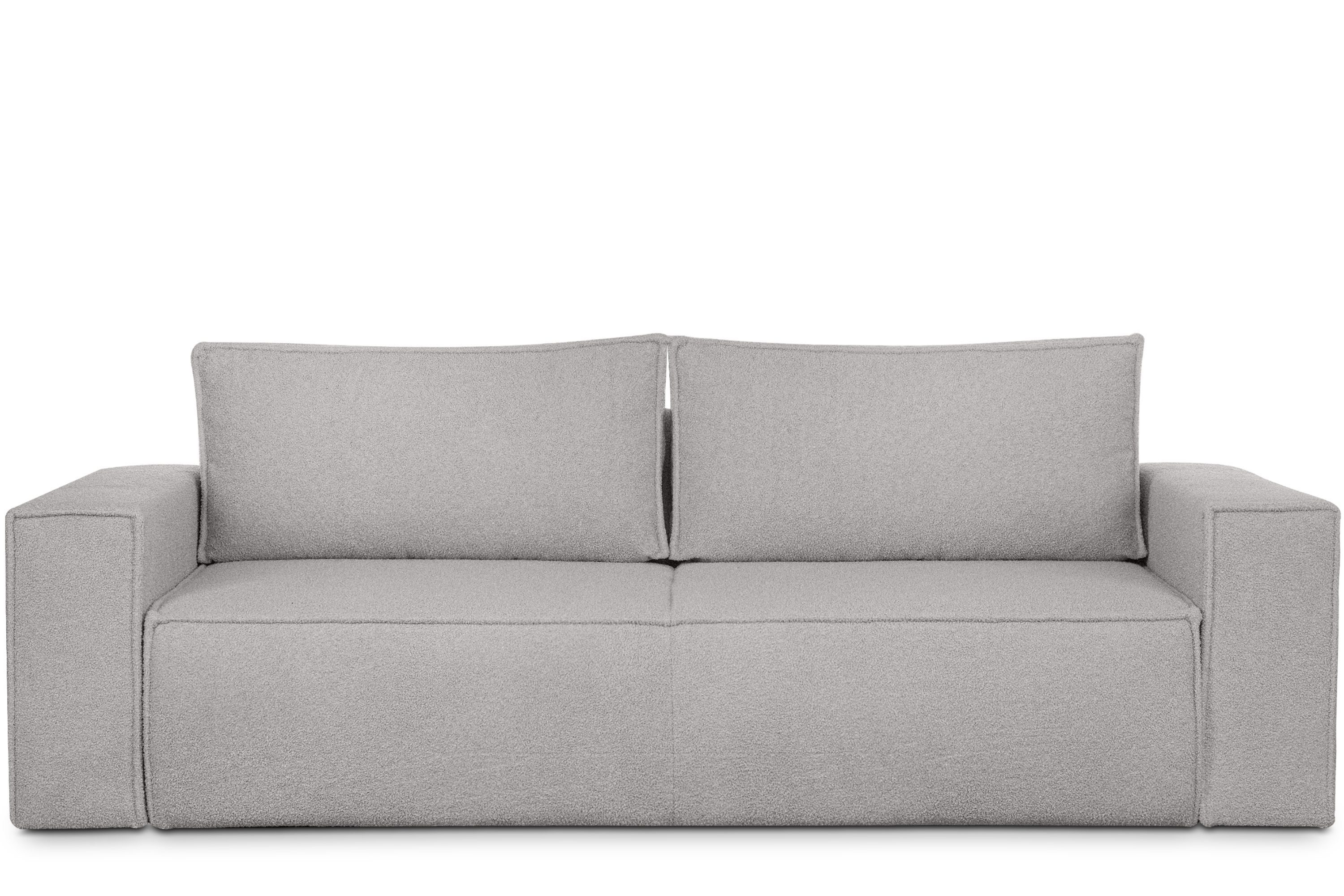 KONSIMO® 3-Sitzer NAPI Sofa mit Schlaffunktion & massivem Gestell, hergestellt in der EU, Couch für Dauerschläfer, mit Wellenunterfederung, Großer Bettkasten