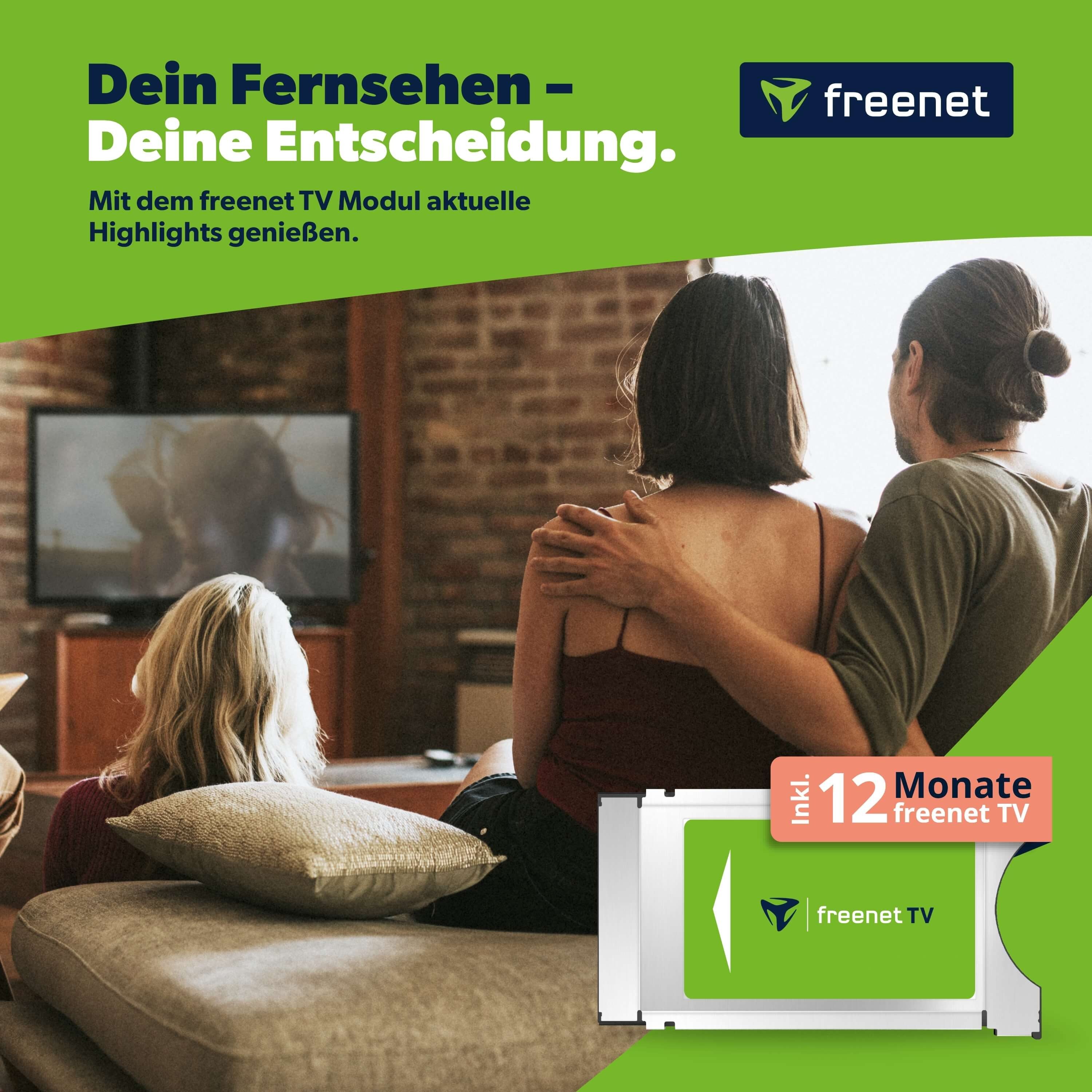 freenet TV DVB-T2 CI+-Modul, inkl. 12 Monate freenet TV
