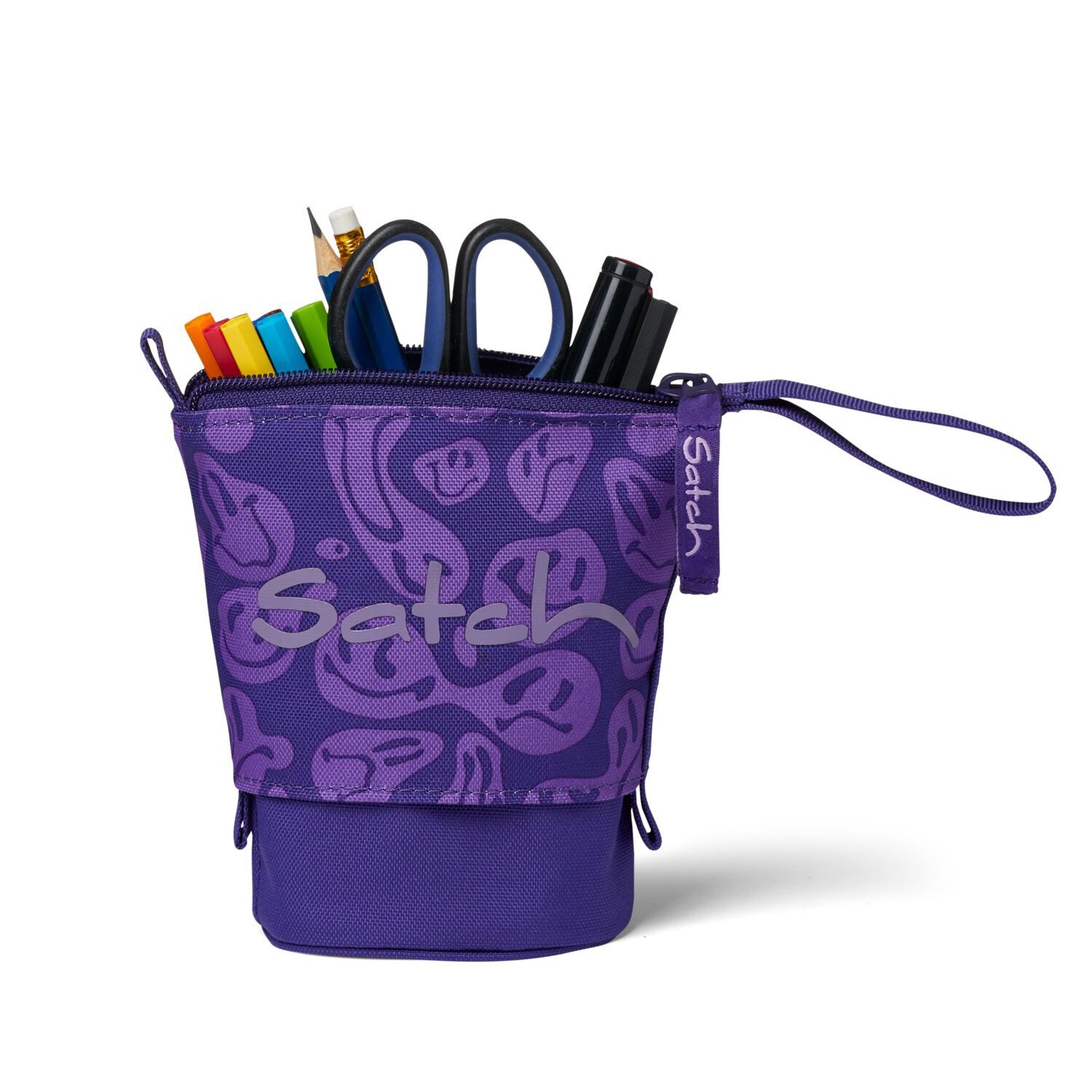 Satch Schulranzen Pencil Slider Bright Faces (1 Stück), Mäppchen, Stifthalter, Etui