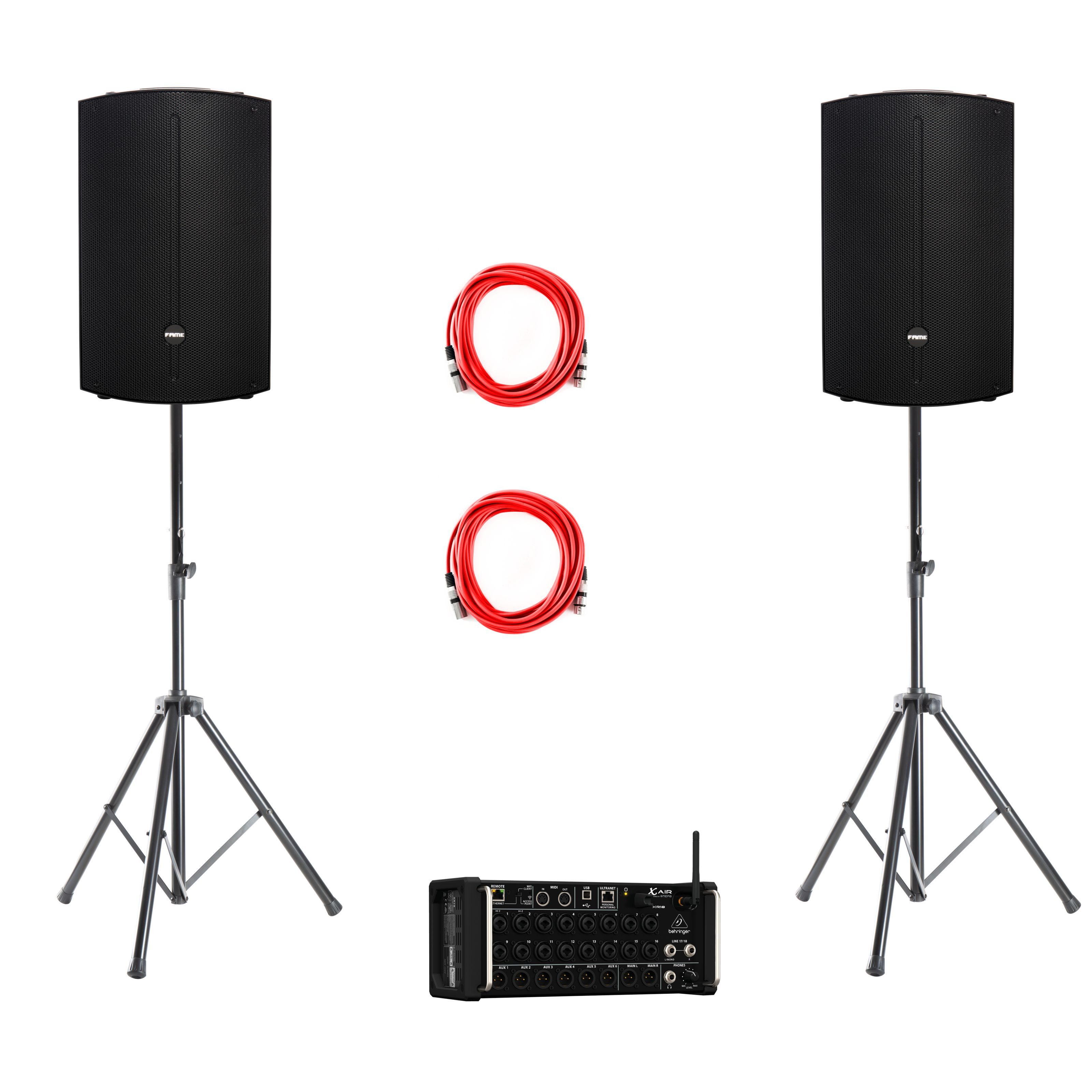 Behringer Lautsprechersystem (XR18 + Discovery 12A DSP Set)