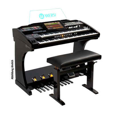 Wersi Digitalpiano, SONIC Orgel OAX600LS Schwarz Metallic inkl. Lautsprecher und Sitzbank