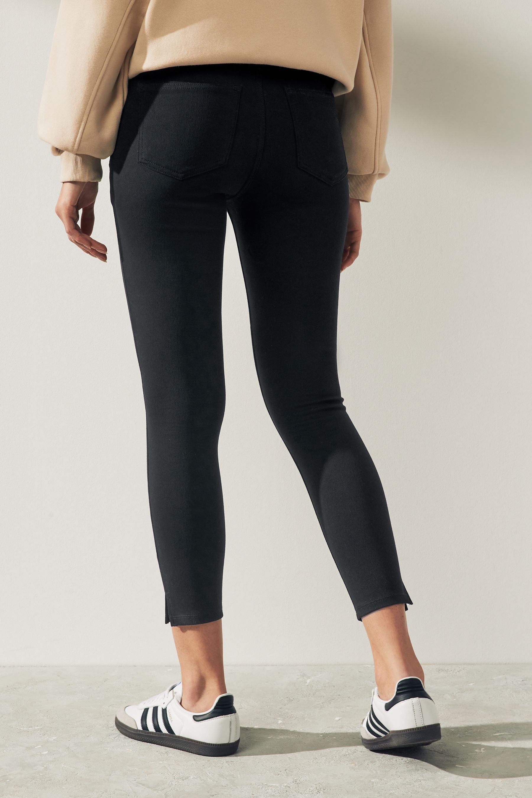 Next Jeansleggings Verkürzte Denim-Leggings aus Jersey (1-tlg) günstig online kaufen