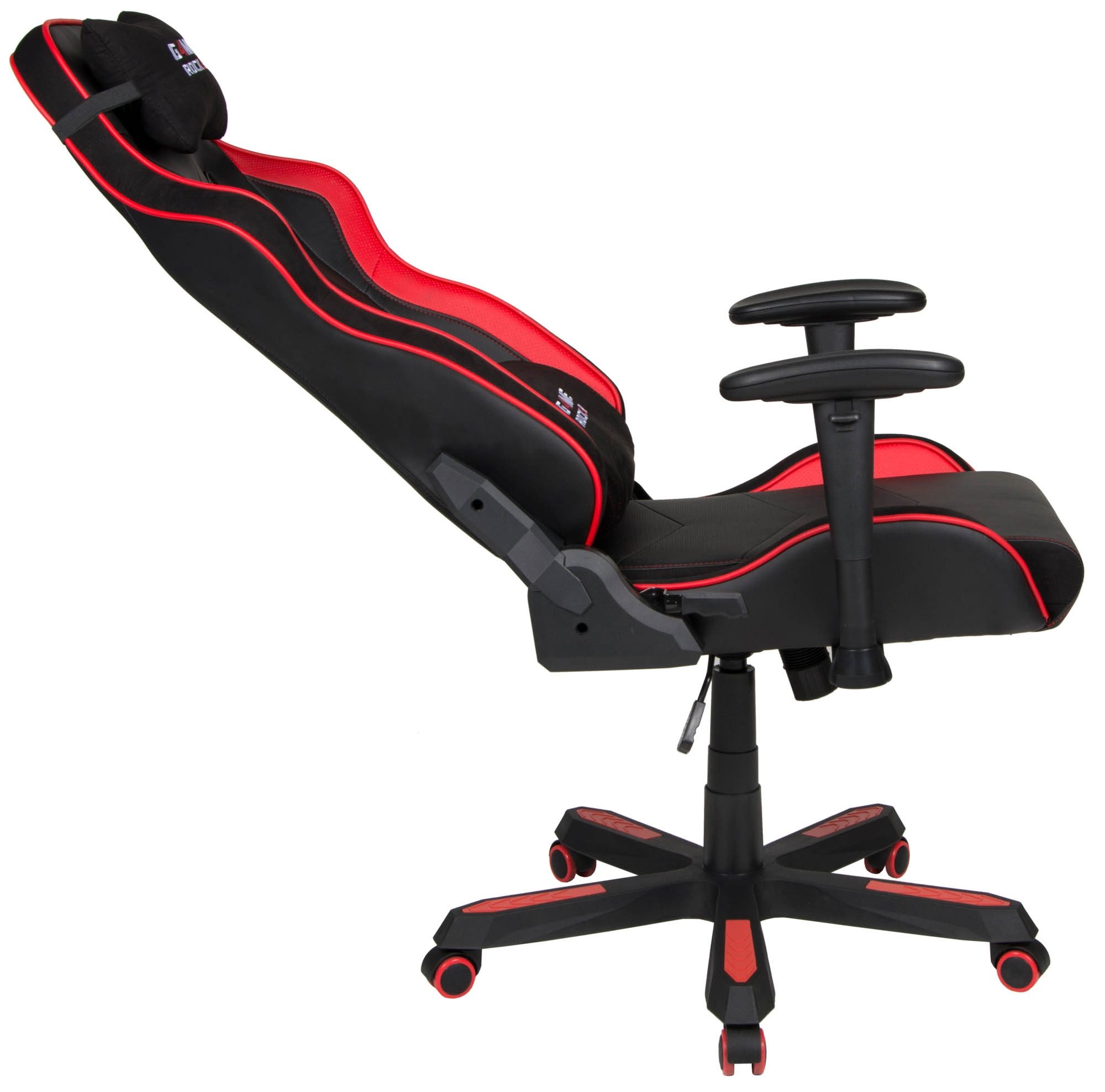 Duo Collection Gaming-Stuhl Game-Rocker, 150kg, ergonomisch, schwarz / rot - 72x128x72cm (BxHxT)