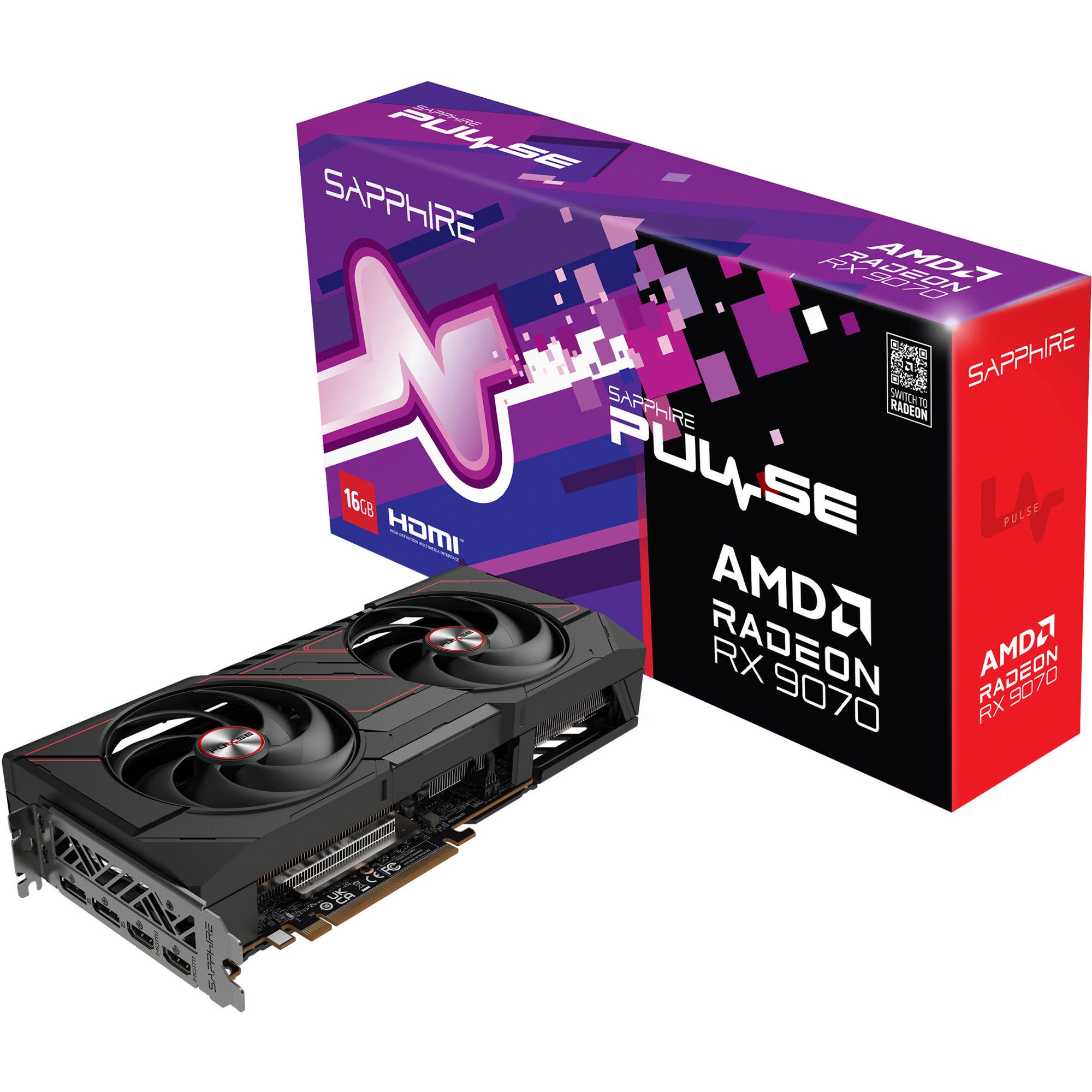 Sapphire SAPPHIRE Radeon RX 9070 GRE Pulse Gaming OC, Grafikkarte (12 GB)