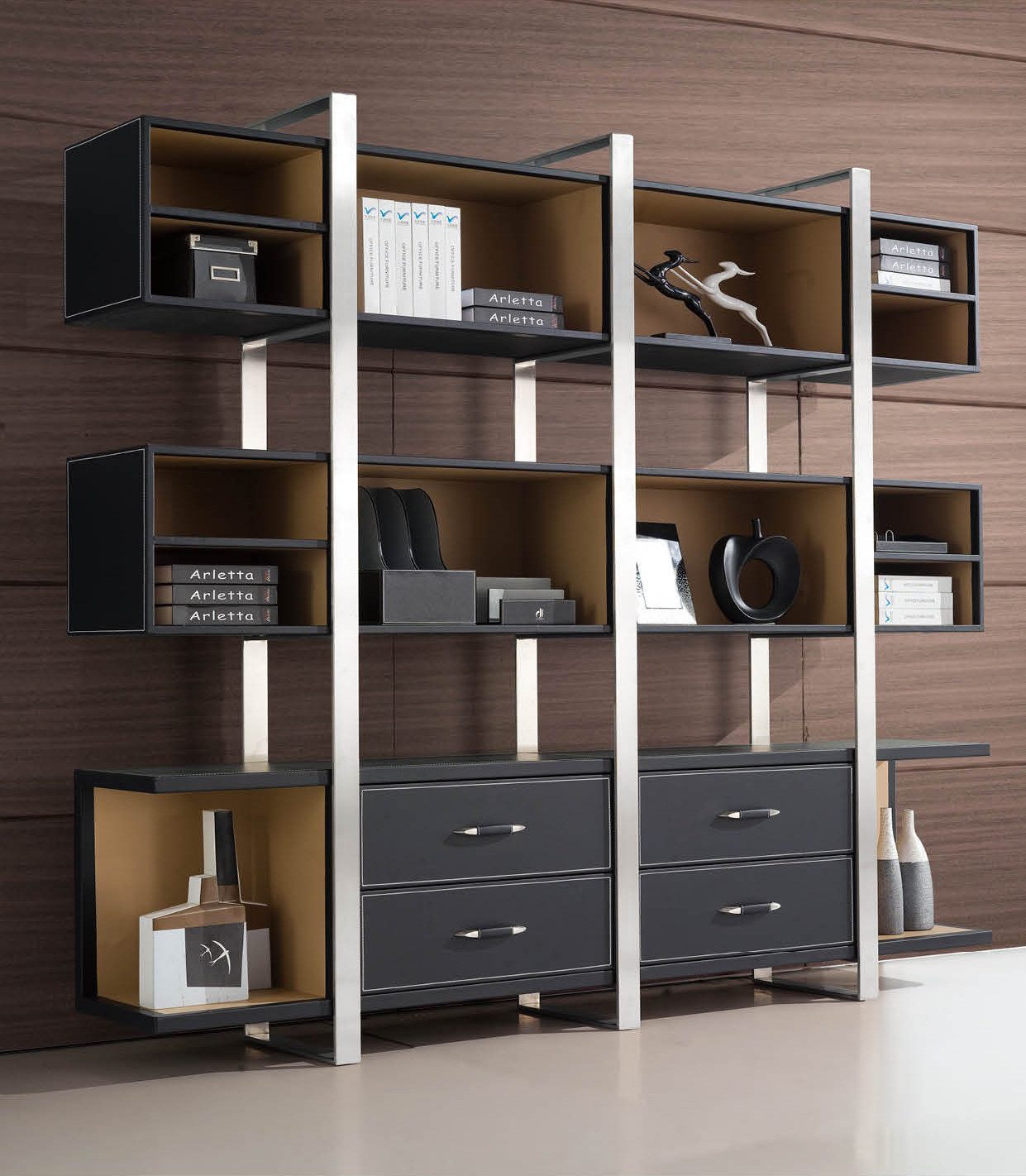 JVmoebel Aktenschrank Designer Bücherschrank für Arbeitzimmer Modern Bücherregal Sofort (1-St) Made in Europa