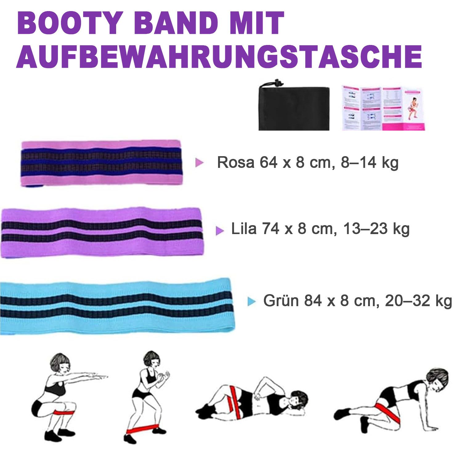 Refined Living Pilates-Ring Pilates Kit für Frauen Pilates Ball, Resistance Band, Pilates Ring (Pilates Set für Zuhause, Oberschenkeltrainer Yogaball Fitness zubehör, Fitnessbänder Set für Beine, Arme und Oberschenkel, Abnehm-Equipment), Geschenke für Familie, Liebhaber, Freundinnen, Ehefrauen