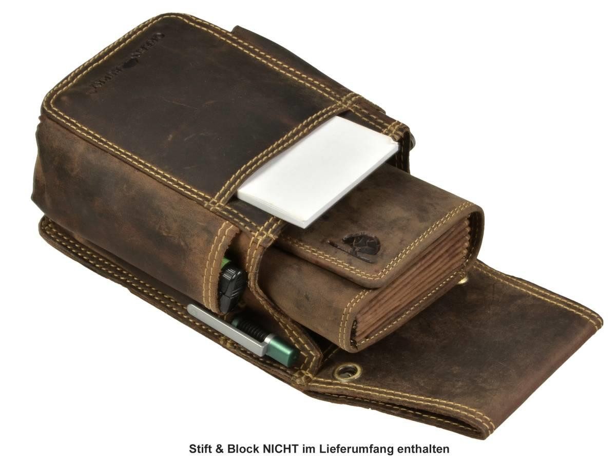 Greenburry Kellnerbörse Vintage (3-tlg), Profi-Set, Kellnertasche + Börse, Holster extra stark