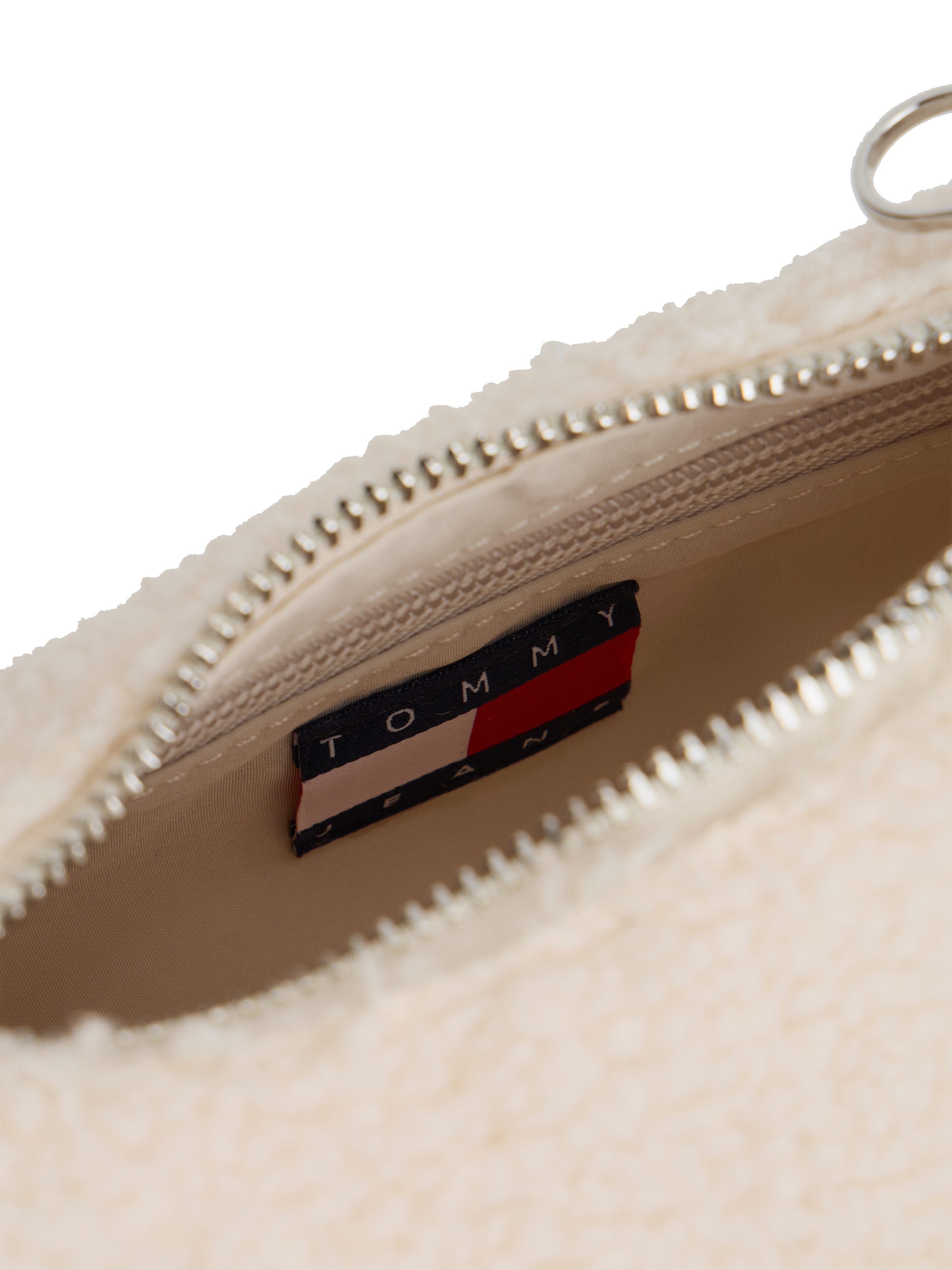 Tommy Jeans Schultertasche TJW CASUAL SHERPA SHOULDER BAG, Damen Tragetasche, Freizeittasche mit wattiertem Tragegriff