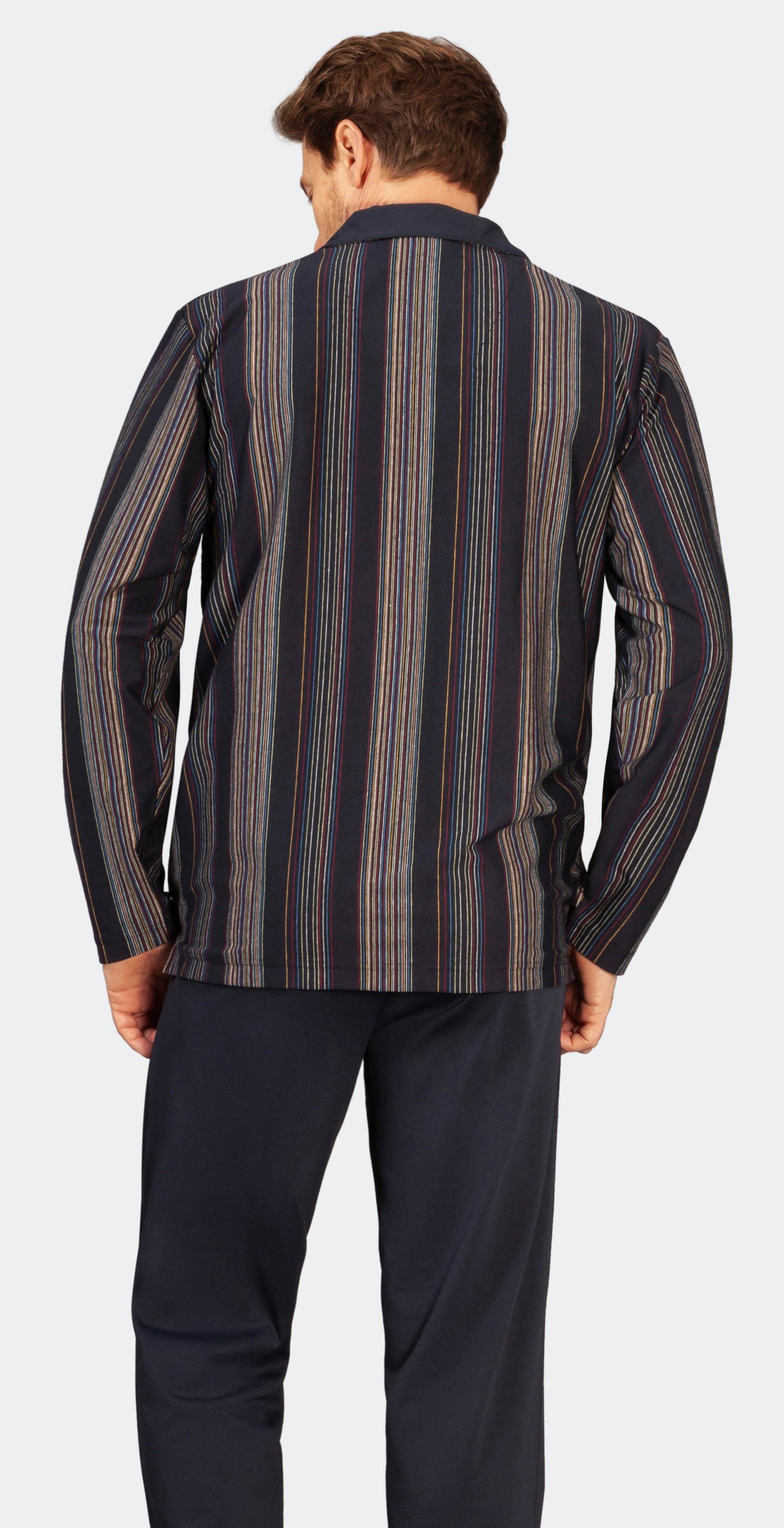 Hajo Schlafanzug Herren Pyjama geknöpft (2 günstig online kaufen