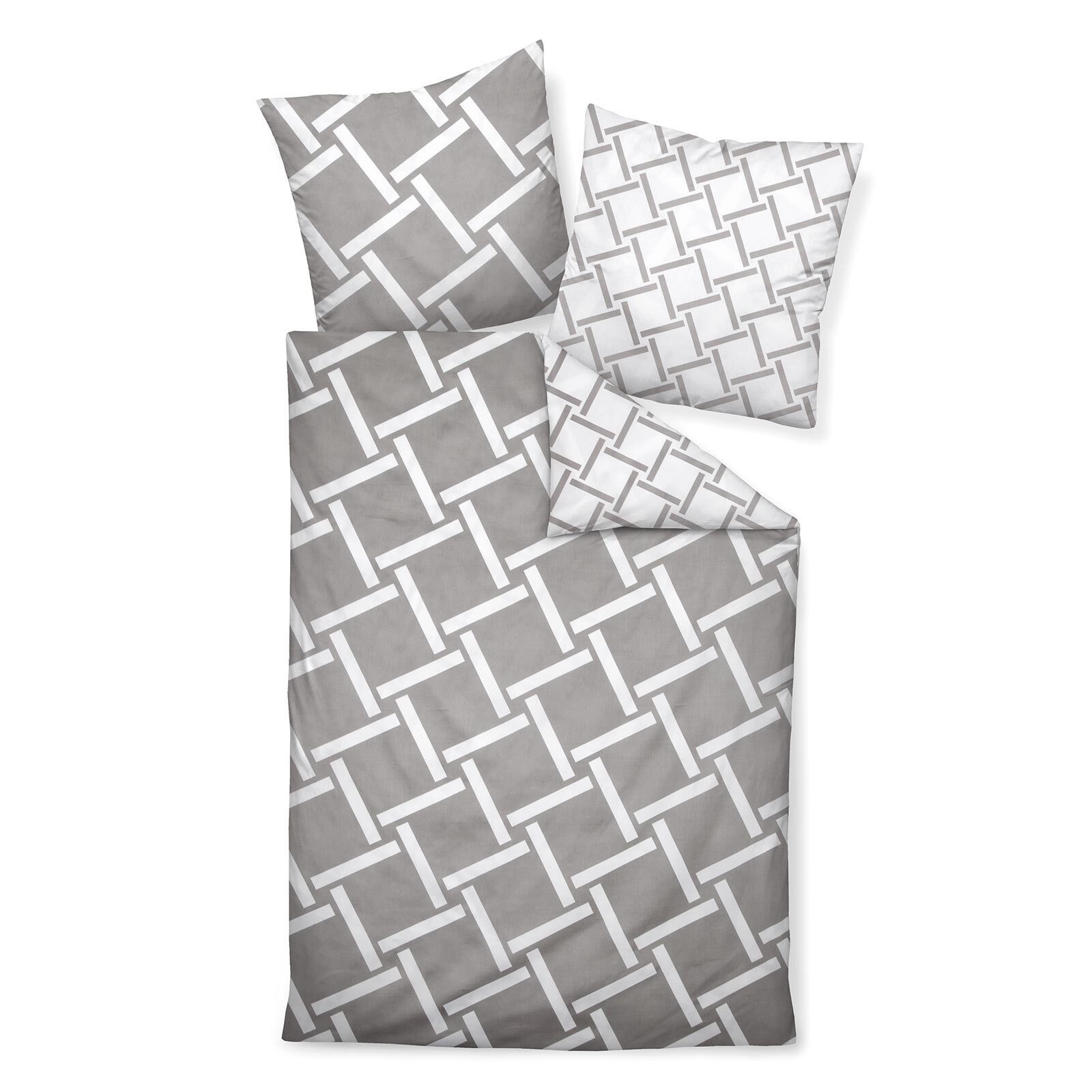 Janine Bettwäsche, Mako Satin, 2 teilig. Reduzierter Preis € 29,95. Unverbindliche Preisempfehlung € 79,95, (€ 29,95 pro 1 Stk)