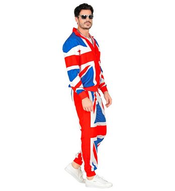 Widmann S.r.l. Kostüm Trainingsanzug 'U.K.' für Erwachsene, Neon Mehrfa