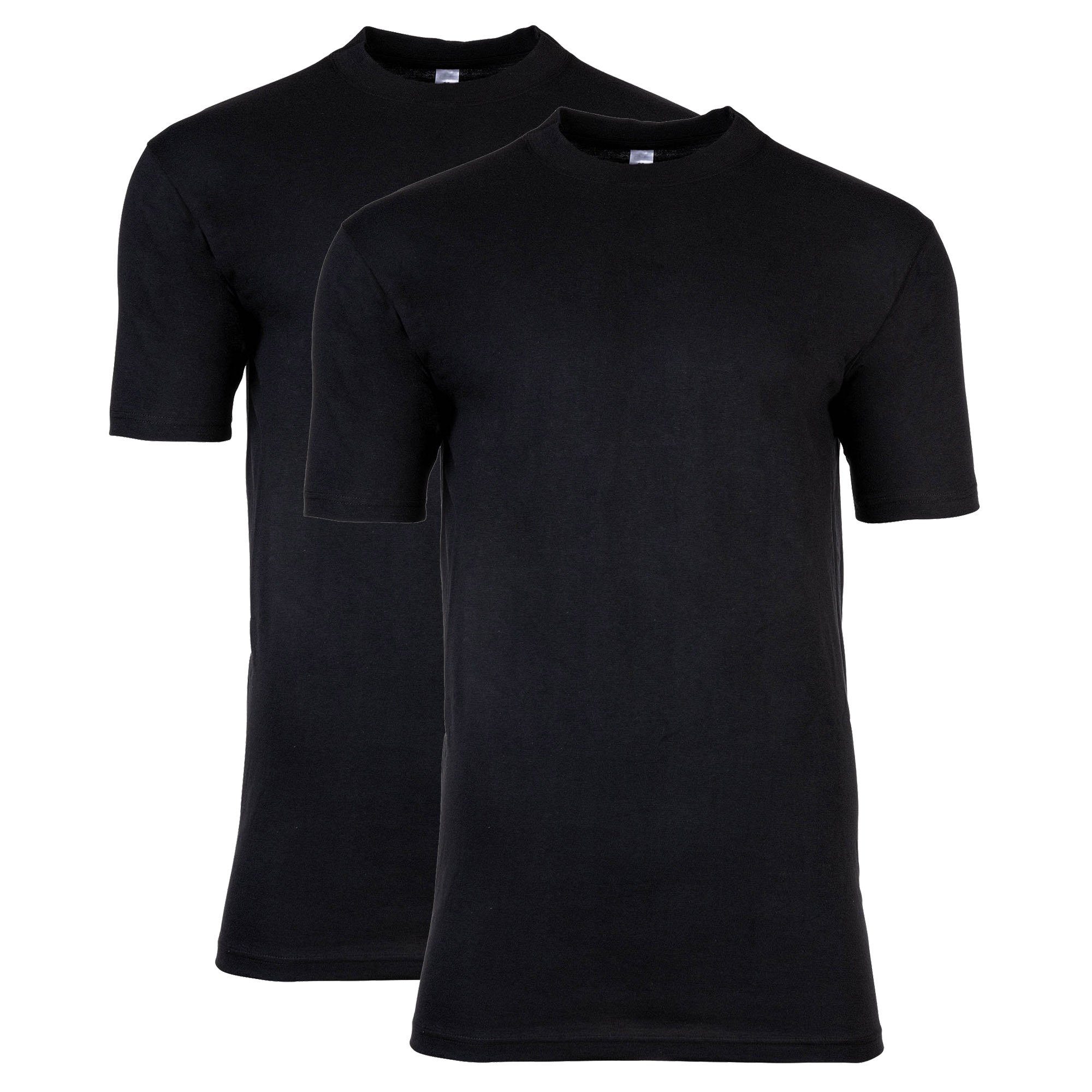 Hom T-Shirt Herren T-Shirt, 2er Pack - Tee Shirt Harrow Schwarz