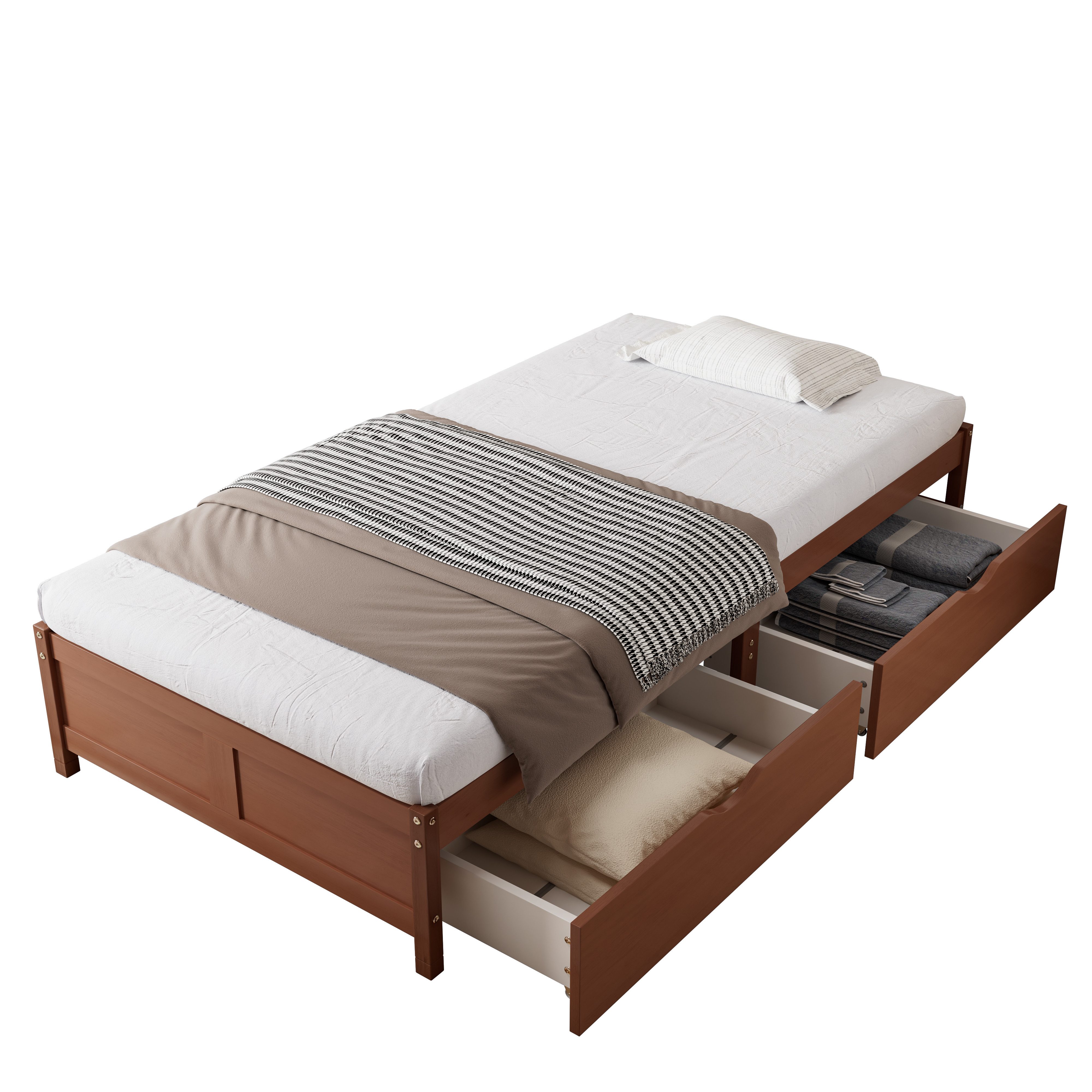Flieks Kinderbett, Massivholzbett Einzelbett 90x200cm mit günstig online kaufen