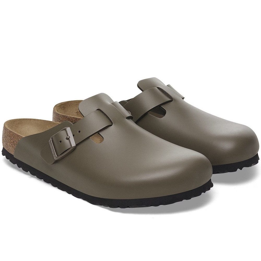 Birkenstock Boston Unisex Sandalen Pantolette Leder Normale Weite 1029079 Clog Komfort
