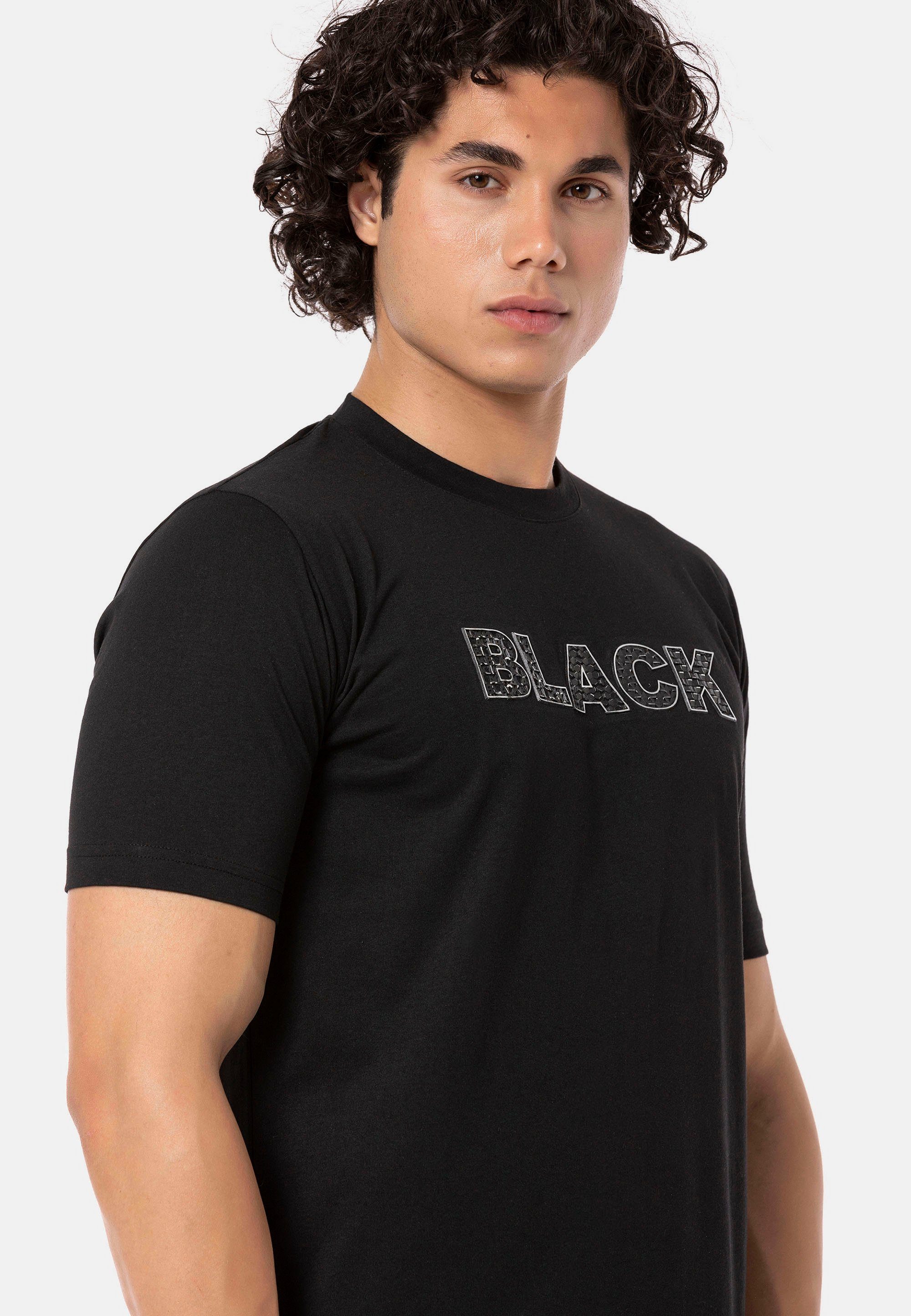Print hochwertigen Gern mit RedBridge T-Shirt schwarz