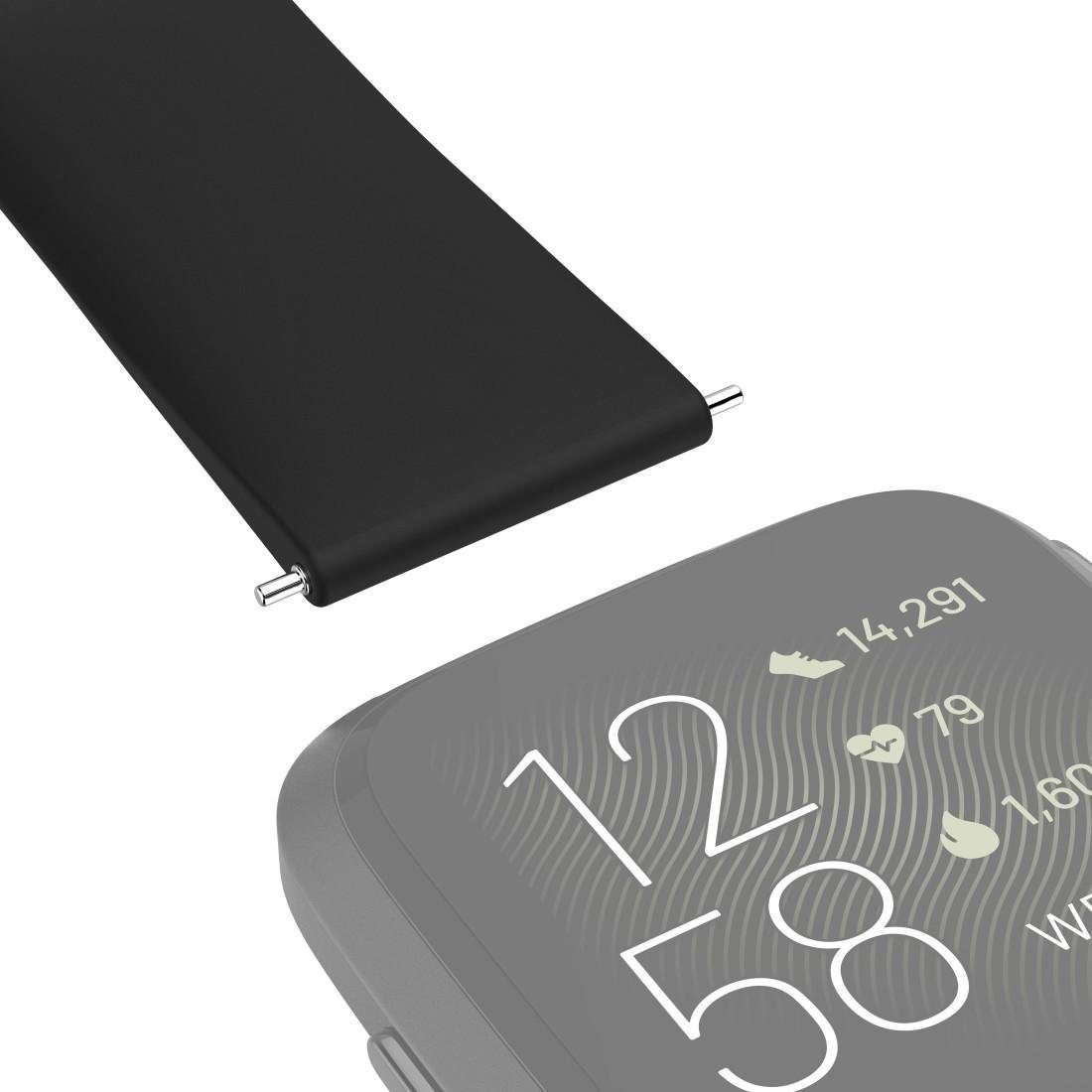 schwarz Versa für 22,7 Fitbit cm 2/ Smartwatch-Armband Versa/Versa Lite, Hama 22mm, Ersatzarmband
