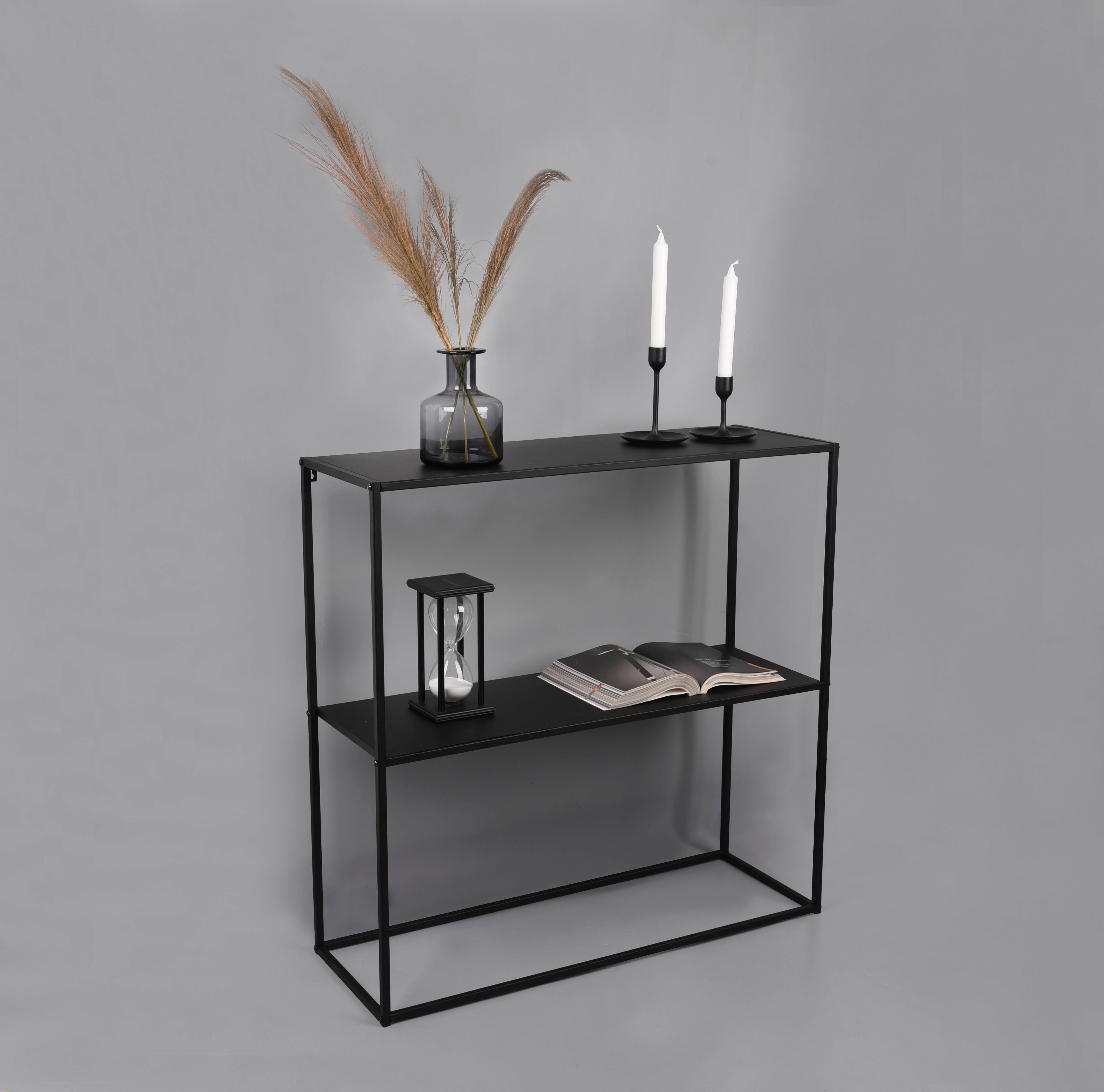 MIRRORS AND MORE Konsolentisch ALEXIS (6-St), schwarzes Metallgestell – Bild 5 von 5
