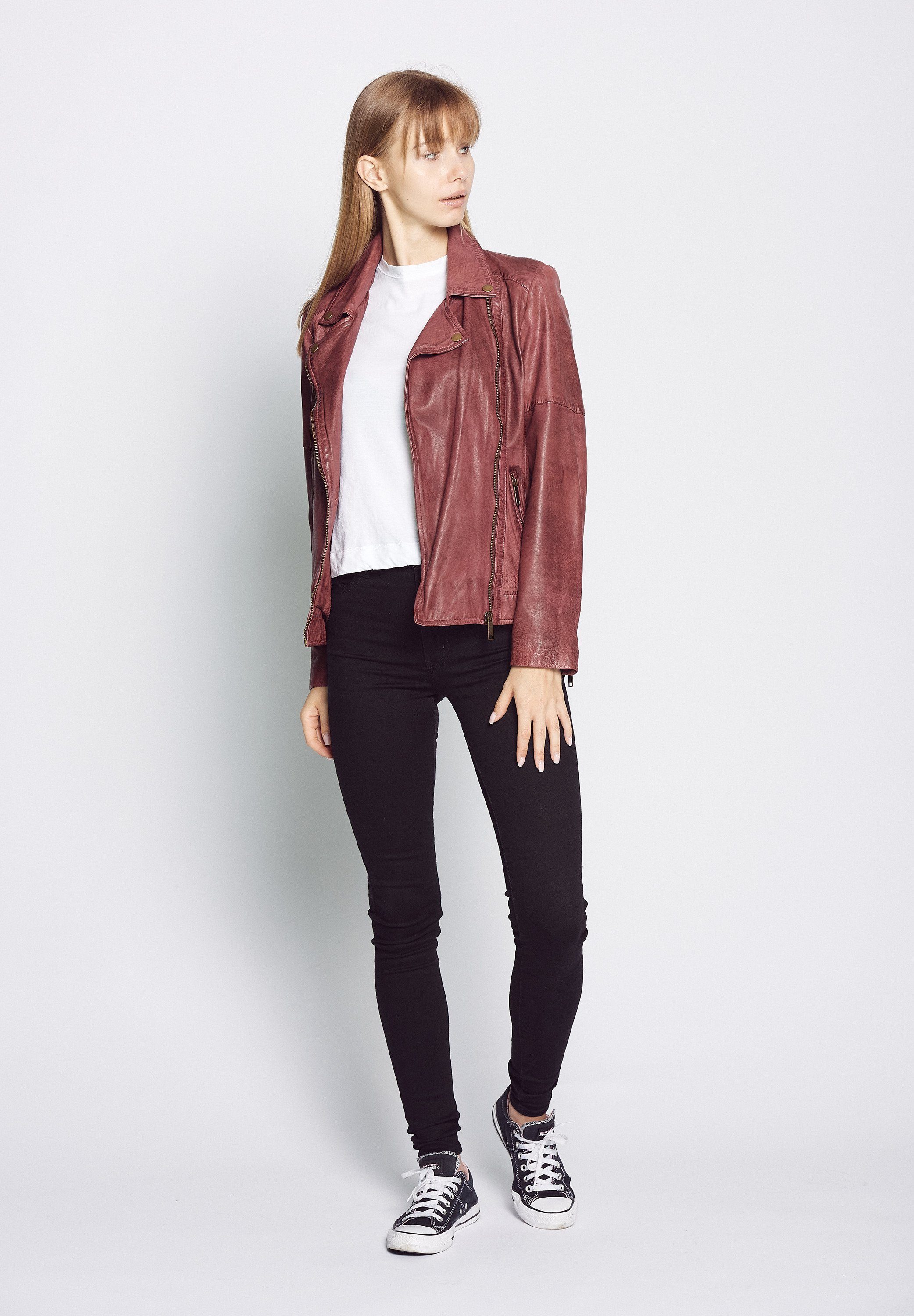 Bikerjacke JCC oxblood 447