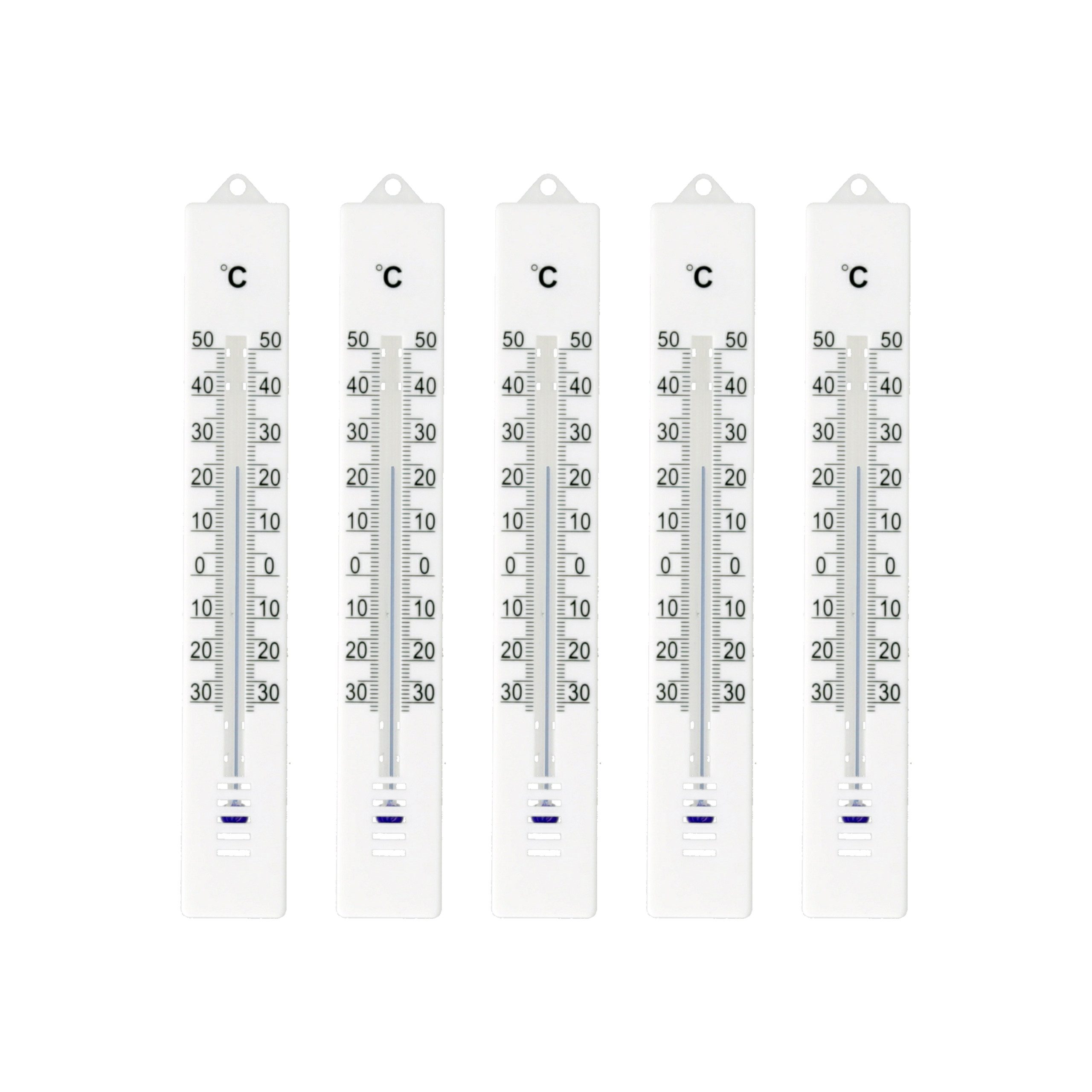 Raumthermometer 5 Stück Set Analog Thermometer für Innen Außen Garten Außenthermometer