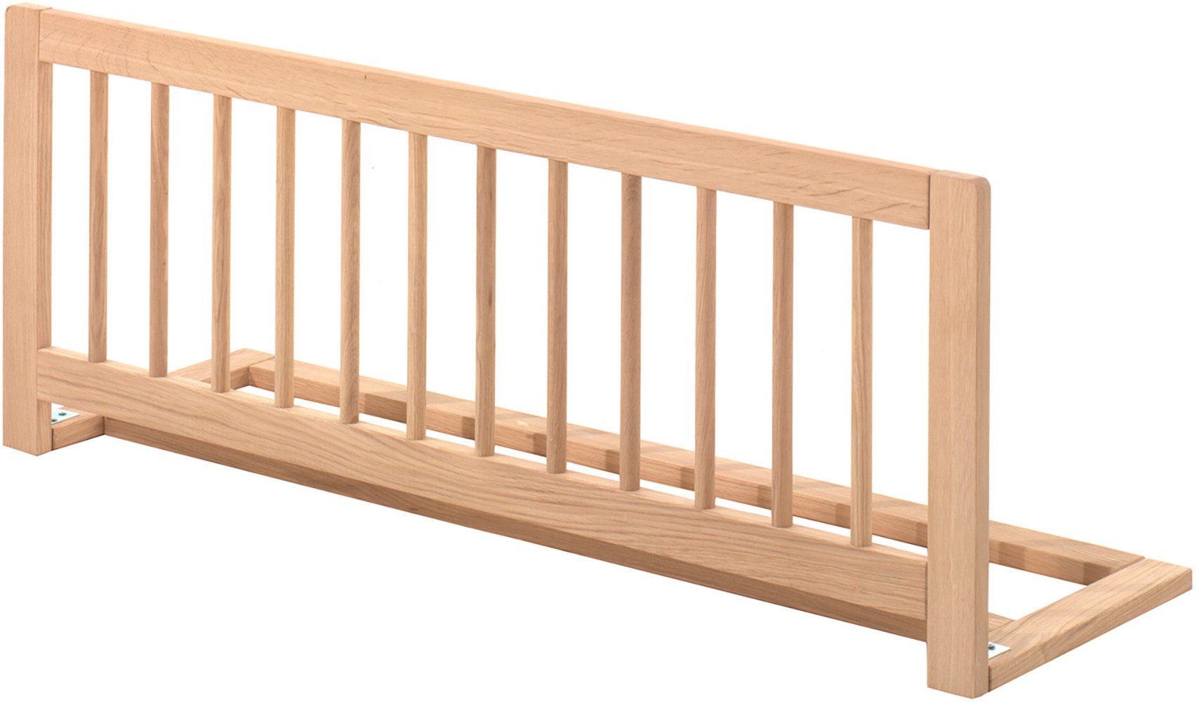 Vipack Etagenbett Eiche massiv, Made in Europe, langlebige Qualität (B/H/T ca. 208x176x98cm, Schublade+unterer Rausfallschutz optional), 2 Lattenroste, wahlweise mit oder ohne Bettschublade und Absturzschutz