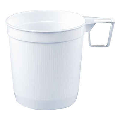 PAPSTAR Einwegtassen, Polystyrol, 250 ml, Kaffeetasse für Heißgetränke geeignet