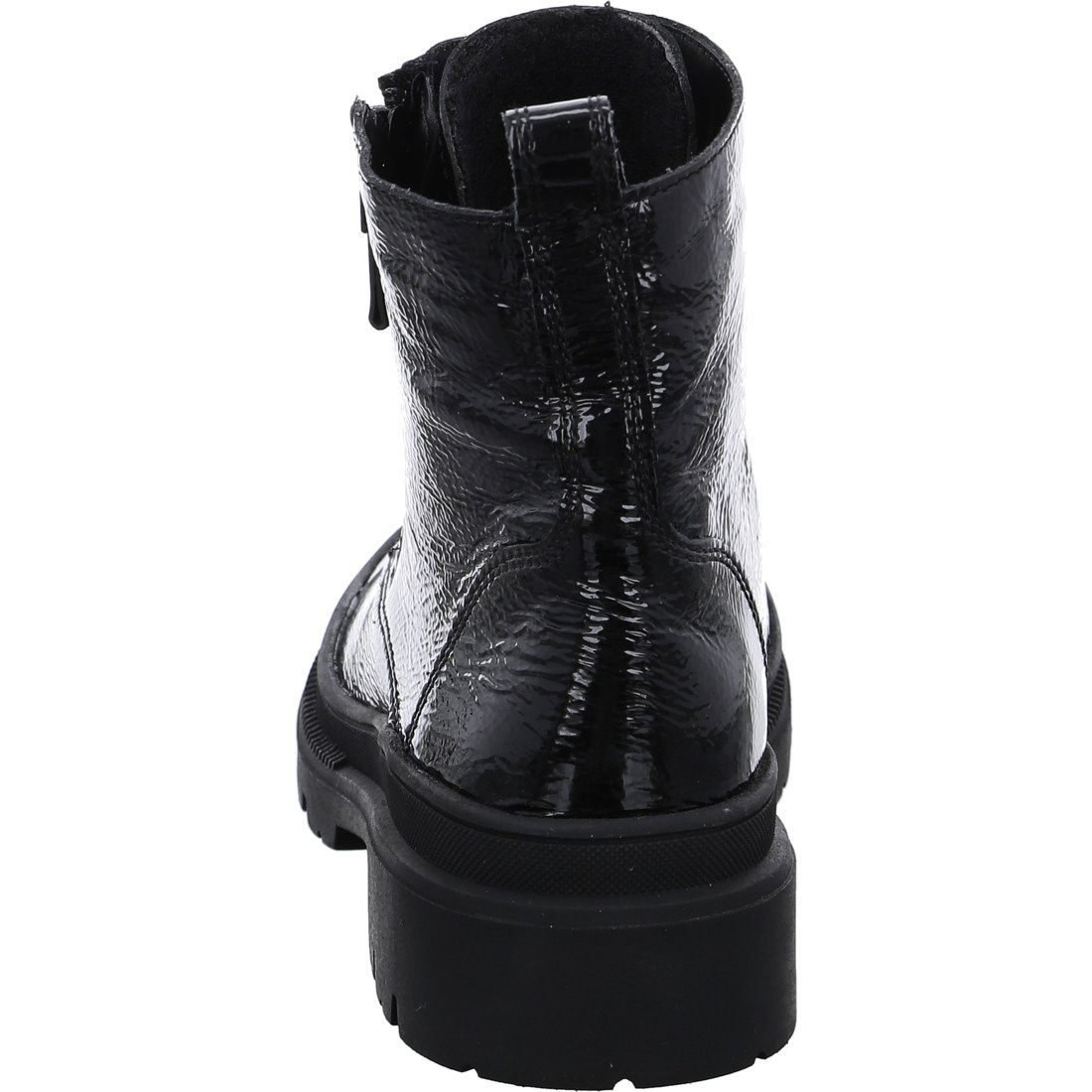 Dover Ara schwarz Damen Stiefelette Schuhe, Krokolack Ara - Stiefelette 046683