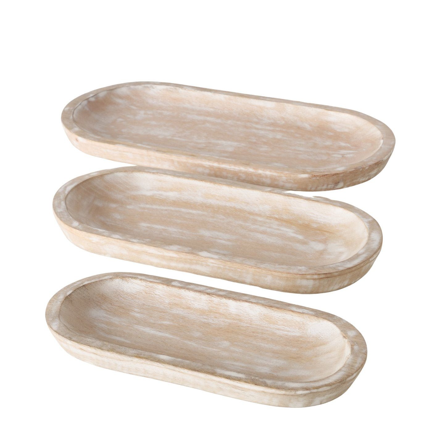 BOLTZE Schale Schalen aus Holz, 3er-Setpreis Dekoration etc. von Boltze Mangoholz De