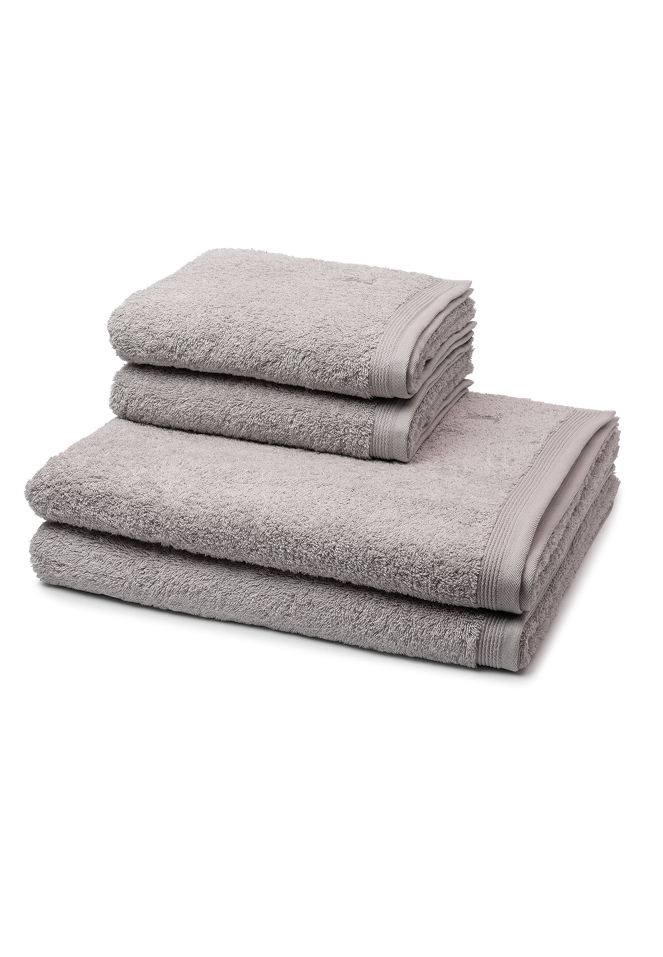 Möve Handtuch Set Superwuschel, Walkfrottee, (Spar-Set, 4-tlg), 2 X Handtuch 2 X Duschtuch - im Set - Baumwolle - Cashmere