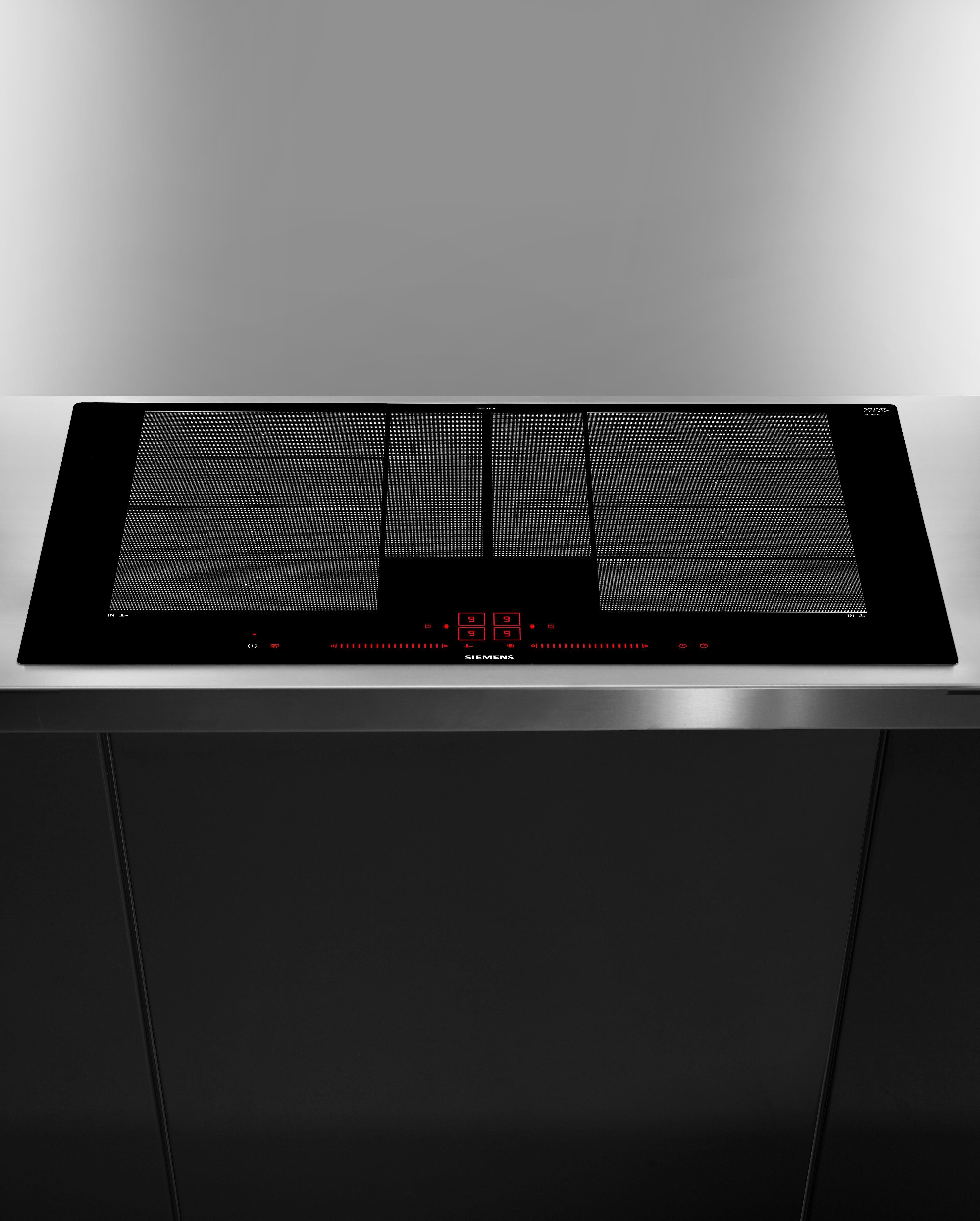 SIEMENS Flex-Induktions-Kochfeld iQ700 EX801LYC1E, VarioInduktion Plus & komfortable Dual lightSlider-Bedienung