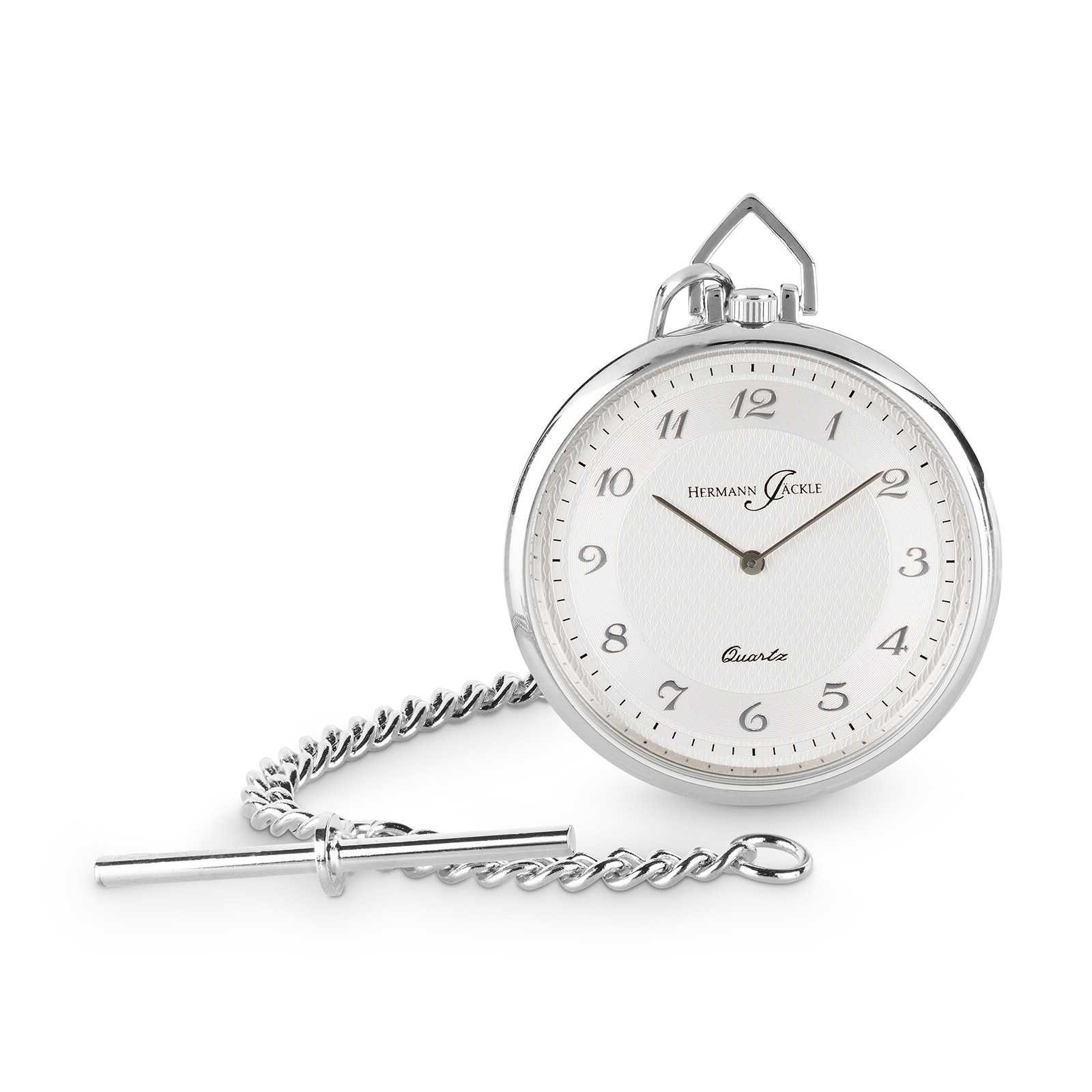 Hermann Jäckle Taschenuhr Kette Hochzeitsuhr Sackotaschen oder Etui, für Westen- incl. & Dresden Quarz ideal