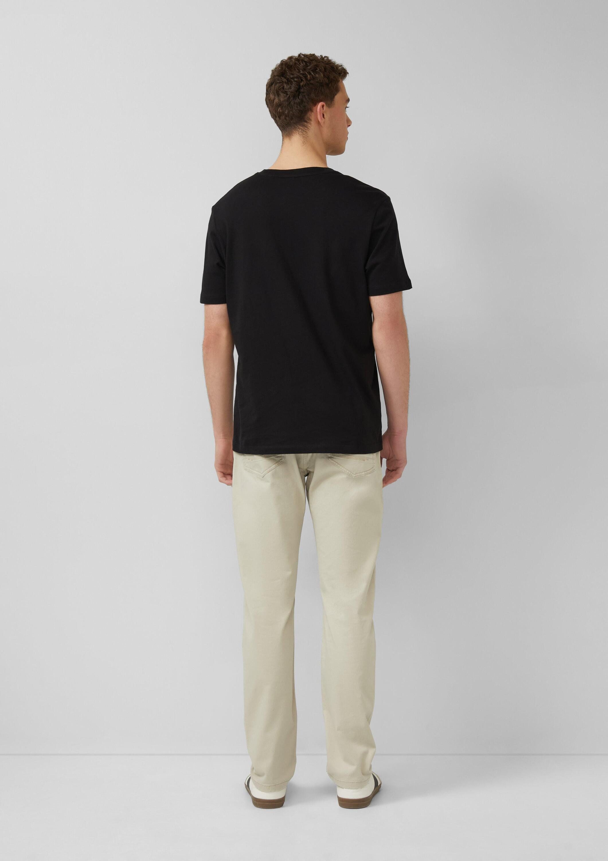 s.Oliver Kurzarmshirt T-Shirt T-Shirt mit Crew Neck und Logoprint