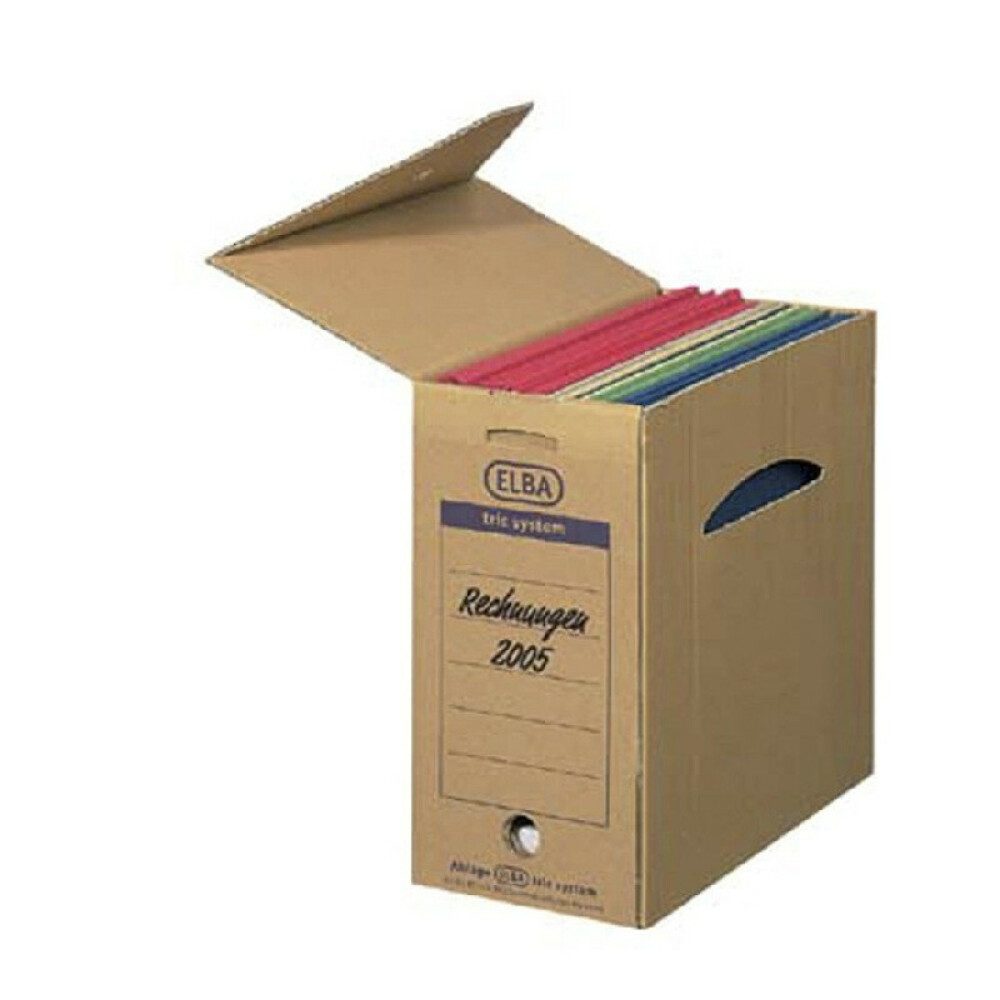 Generic Geldkassette 6 ELBA Archivboxen tric system - braun - 16,0x 34,1x 31,5cm (1 St)