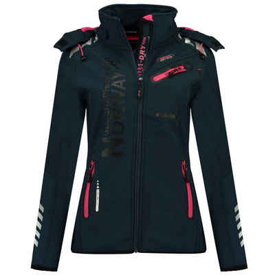 Geographical Norway Softshelljacke Damen Outdoor Jacke Brreine (1-St) Mit Kapuze