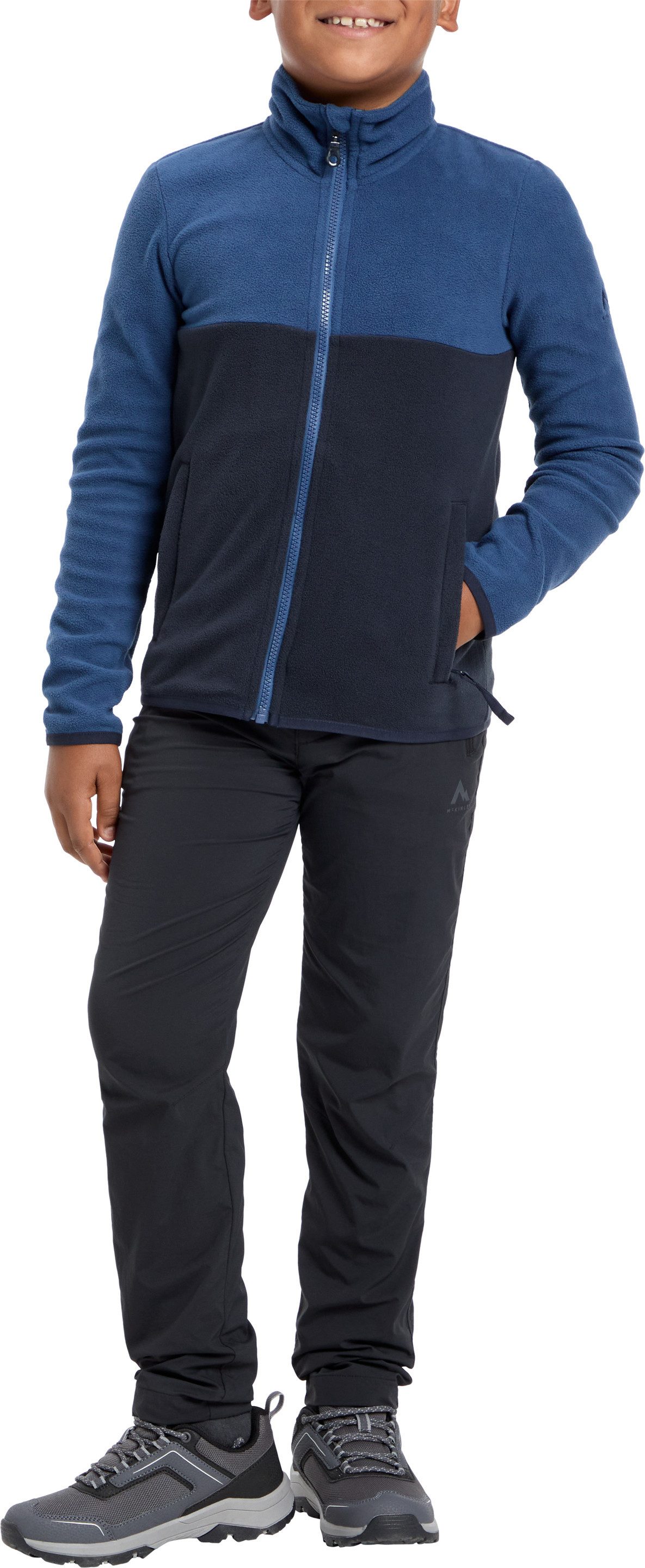 McKINLEY Fleecejacke JU.-UNTERJACKE AMARO FZ FL B Colorblocking Look, Reißverschlusstaschen