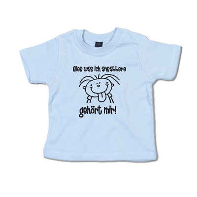 G-graphics T-Shirt Alles was ich ansabbere gehört mir! Baby T-Shirt, mit Spruch / Sprüche / Print / Aufdruck