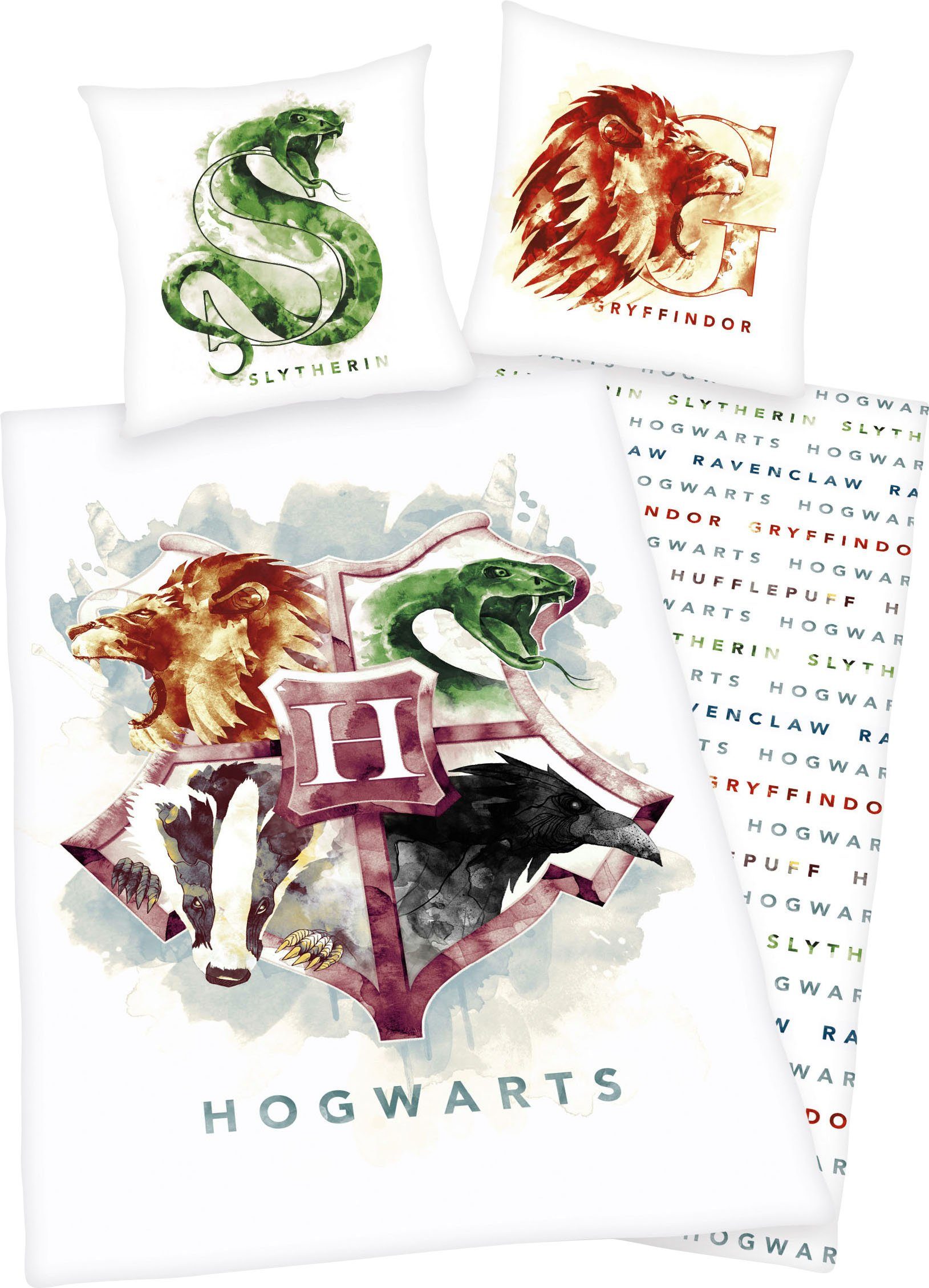 Wendebettwäsche Harry Potter, Harry Potter, Linon, mit tollem Motiv