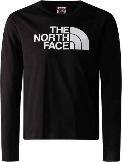 The North Face Langarmshirt TEEN Long Sleeve EASY TEE - für Kinder aus weicher, atmungsaktiver Baumwolle