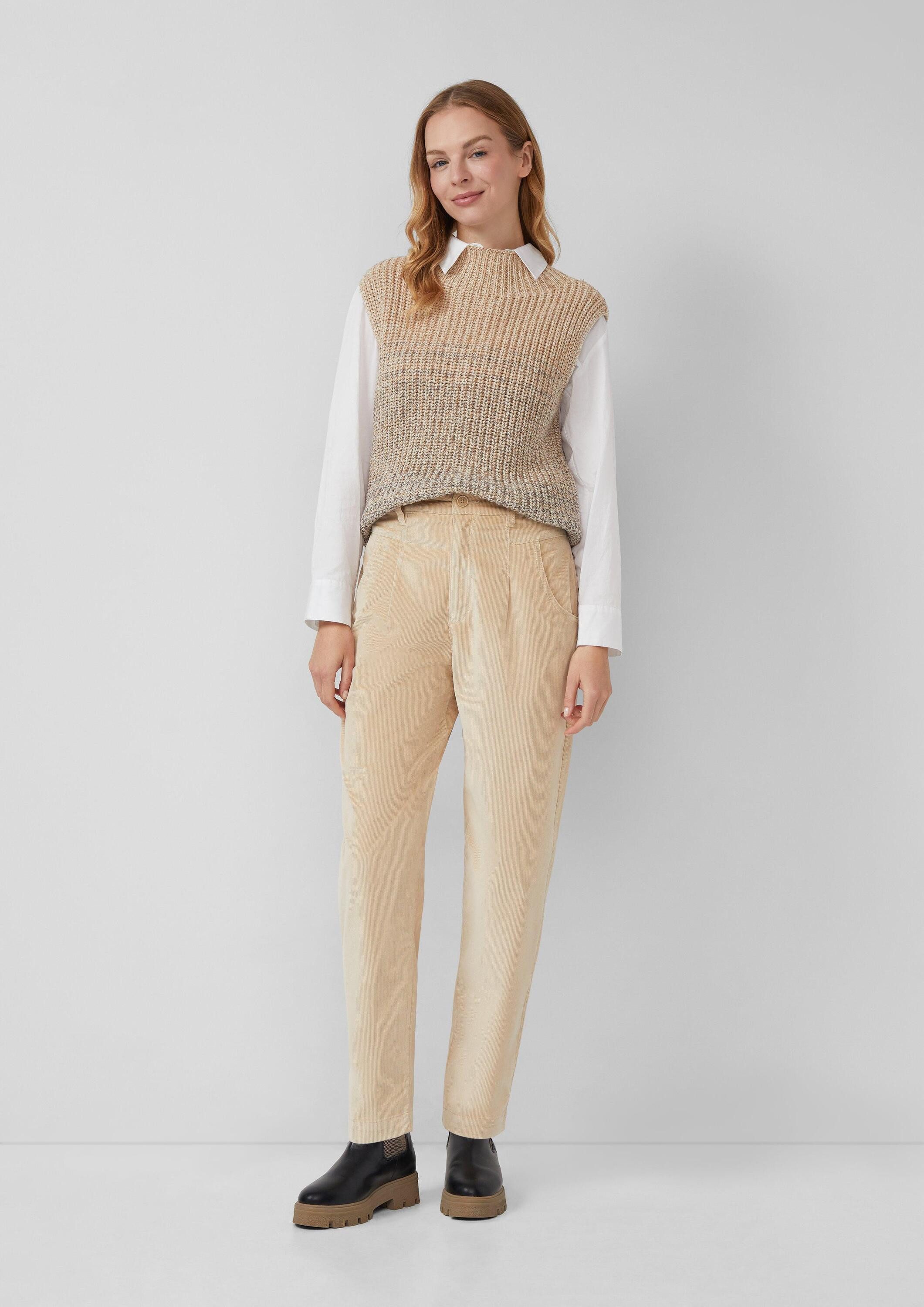 s.Oliver 7/8-Hose Hose Barrel Leg Feincordhose im Relaxed Fit günstig online kaufen