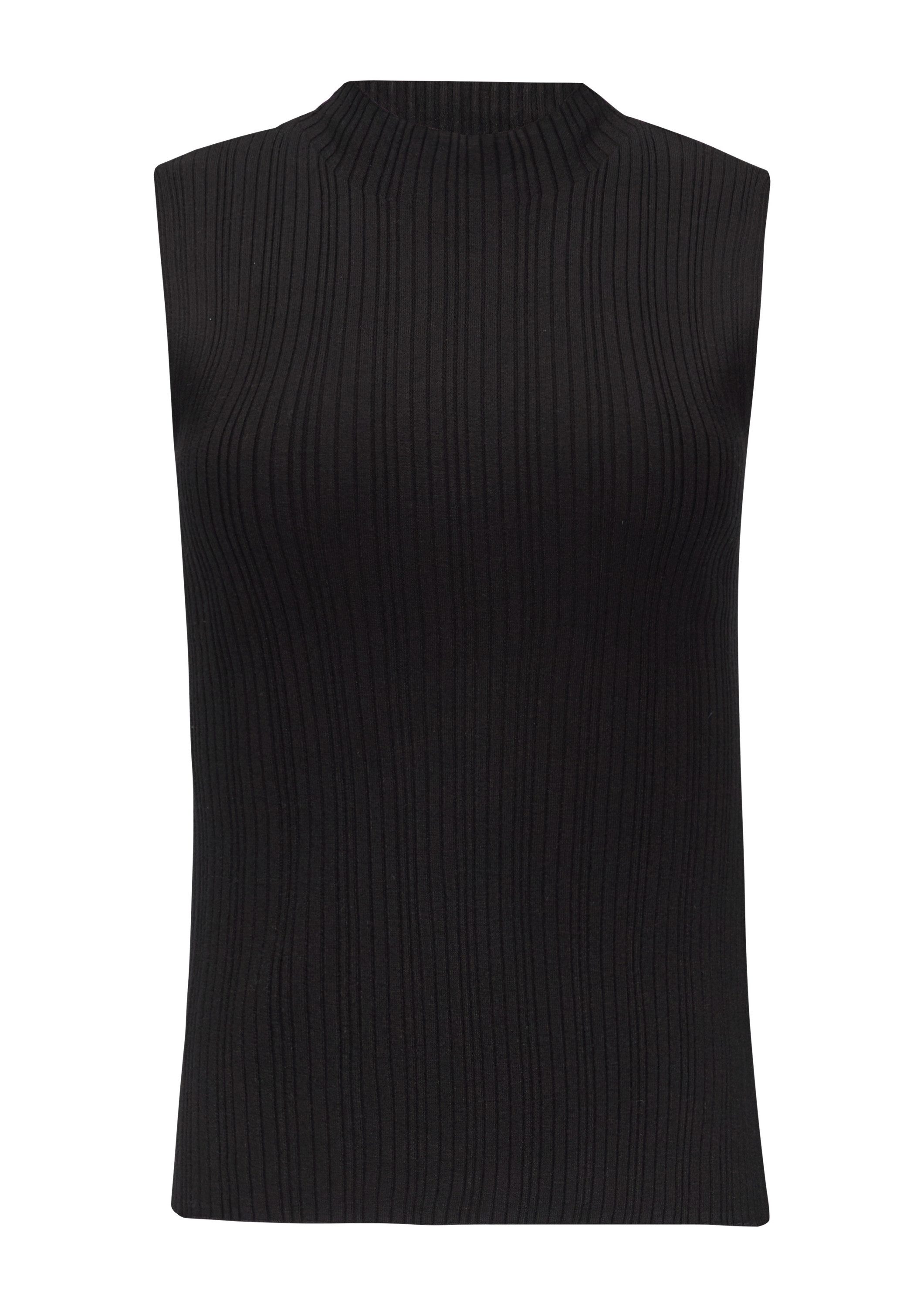 s.Oliver Muscleshirt Strickpullunder Geripptes Stricktop aus Viskosestretch günstig online kaufen