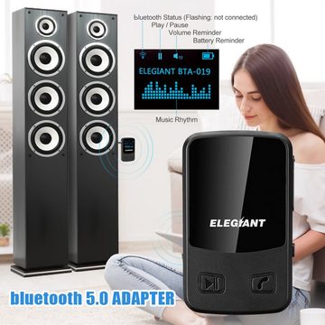 ELEGIANT BTA-019 Bluetooth Transmitter Störungsfreie Hi-Fi-Übertragung! Bluetooth-Adapter, einzigartige Störungsfreie Hi-Fi Übertragung, Bluetooth
