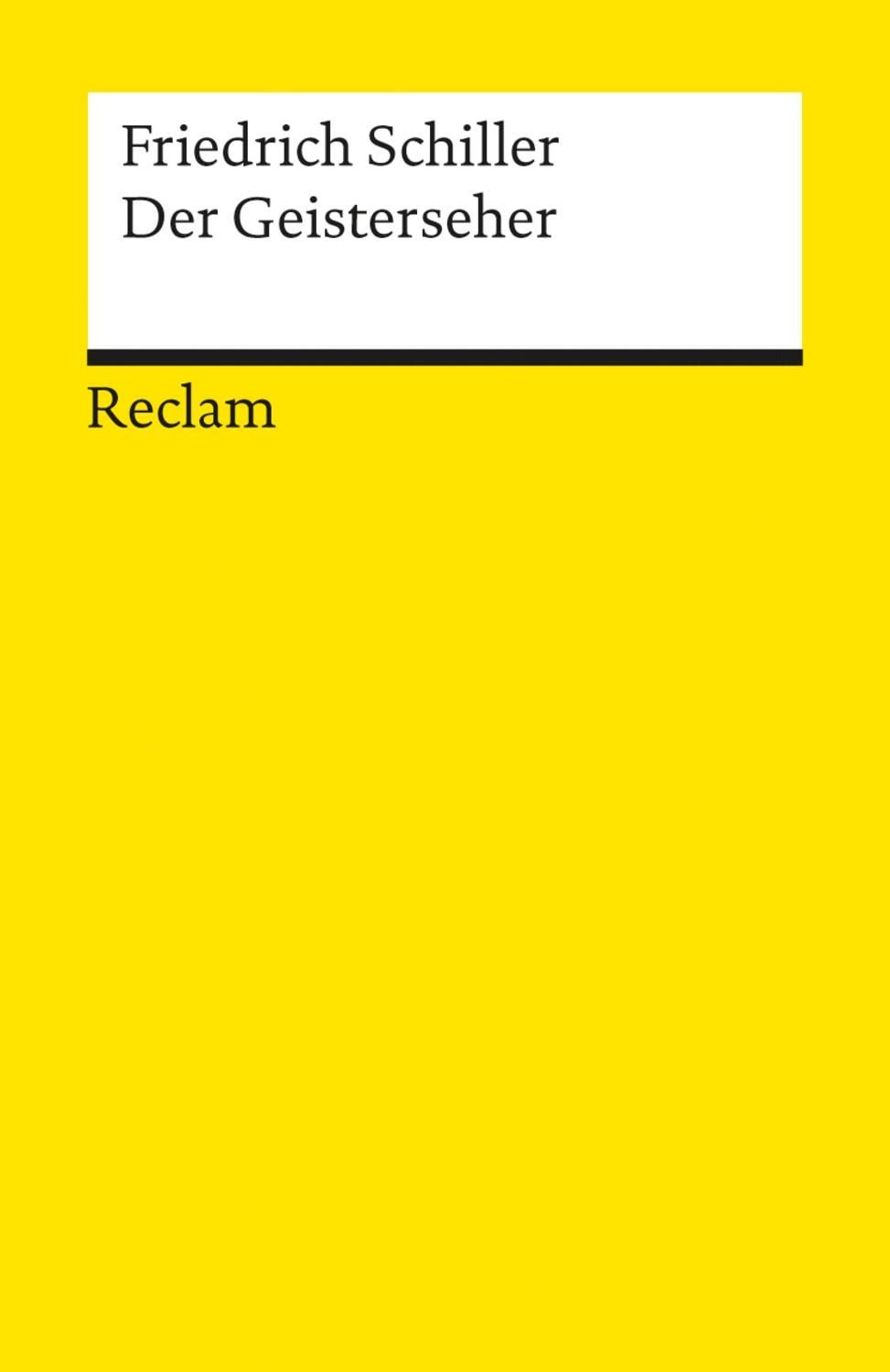 Der Geisterseher / Friedrich Schiller