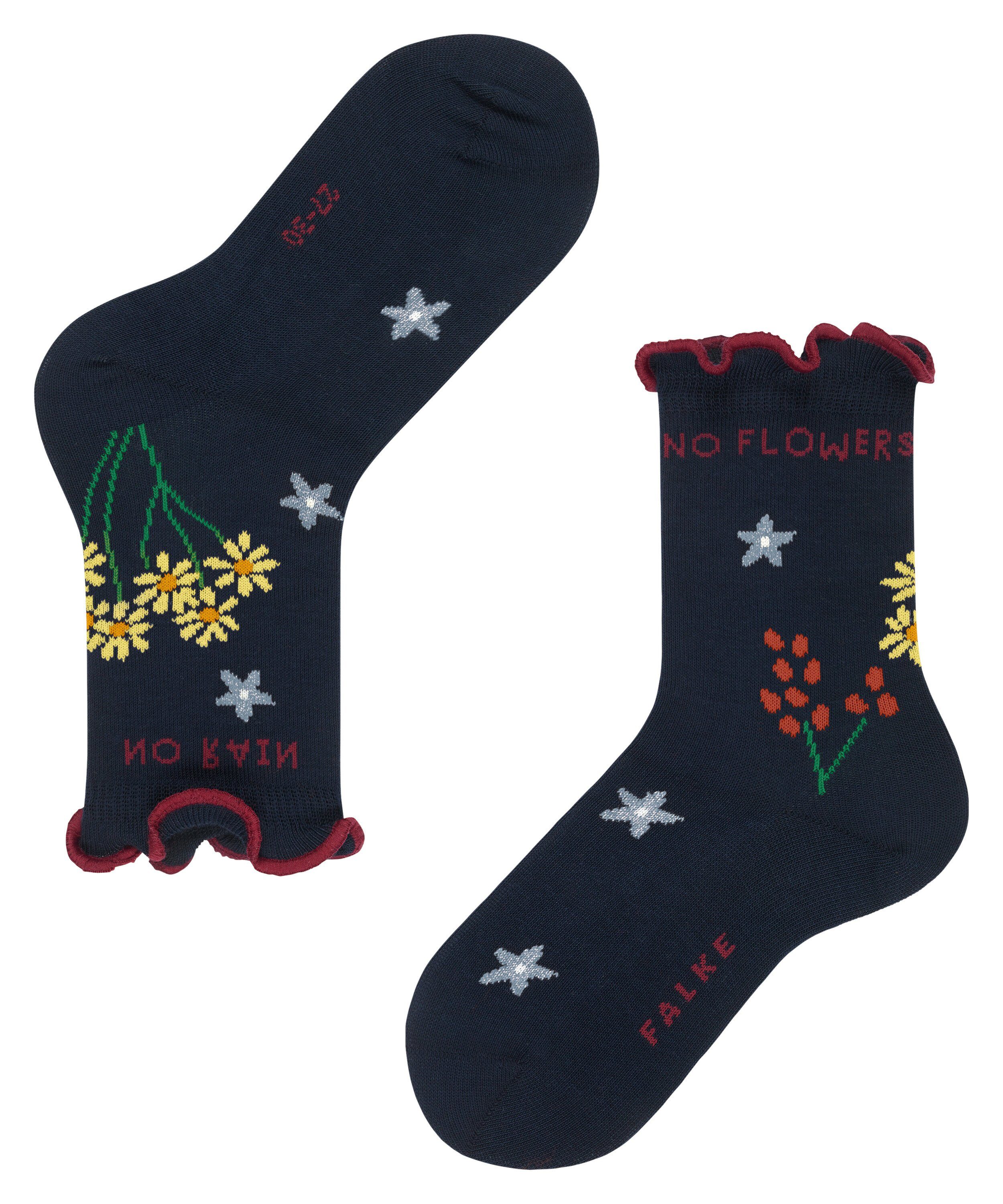 (1-Paar) FALKE Flowers No (6120) marine Socken Rain No