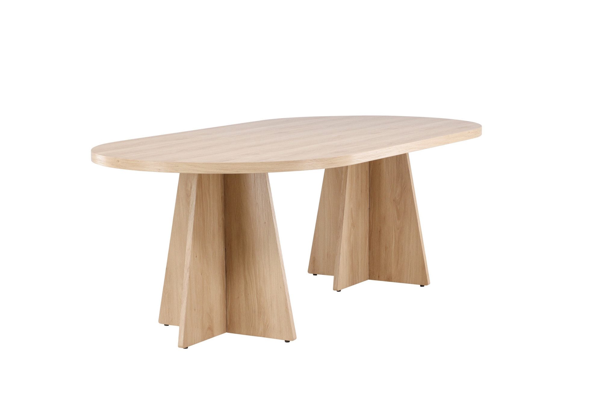 Venture Home Esstisch Bootcut, rechteckiger Esstisch 230 × 115 cm in warmer Naturoptik, Esszimmertisch, MDF, 3D-Papier, rechteckig, geräumig, einladend