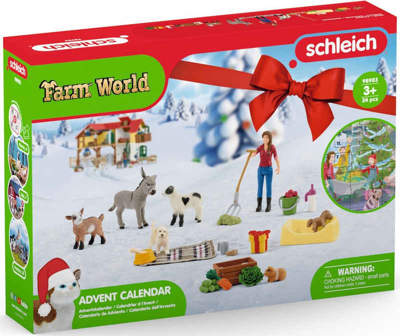 Schleich® Spielzeug-Adventskalender FARM WORLD (24-tlg)