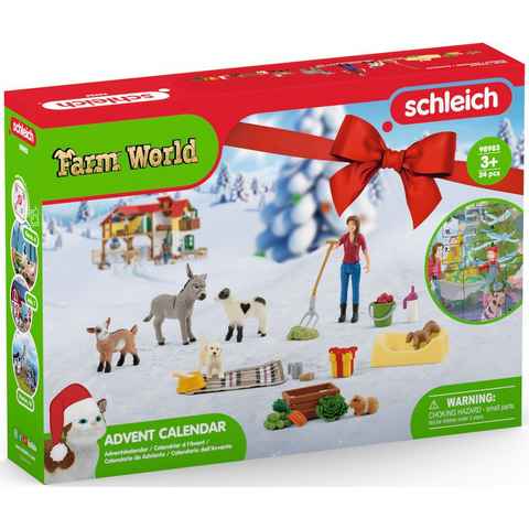 Schleich® Spielzeug-Adventskalender FARM WORLD (24-tlg)