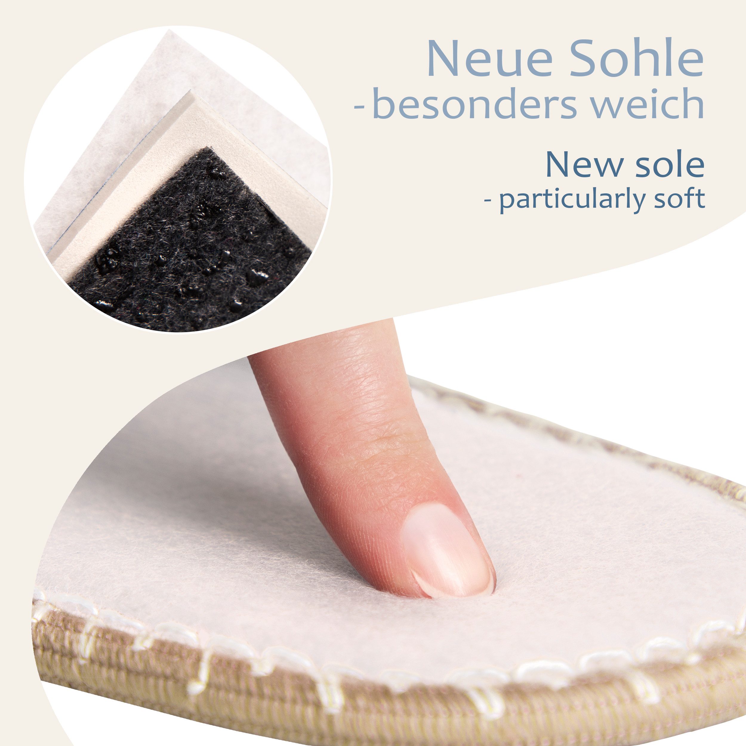 ONVAYA ABS Gästepantoffel, Schön, dass du hier bist, 6er Set Pantoffel